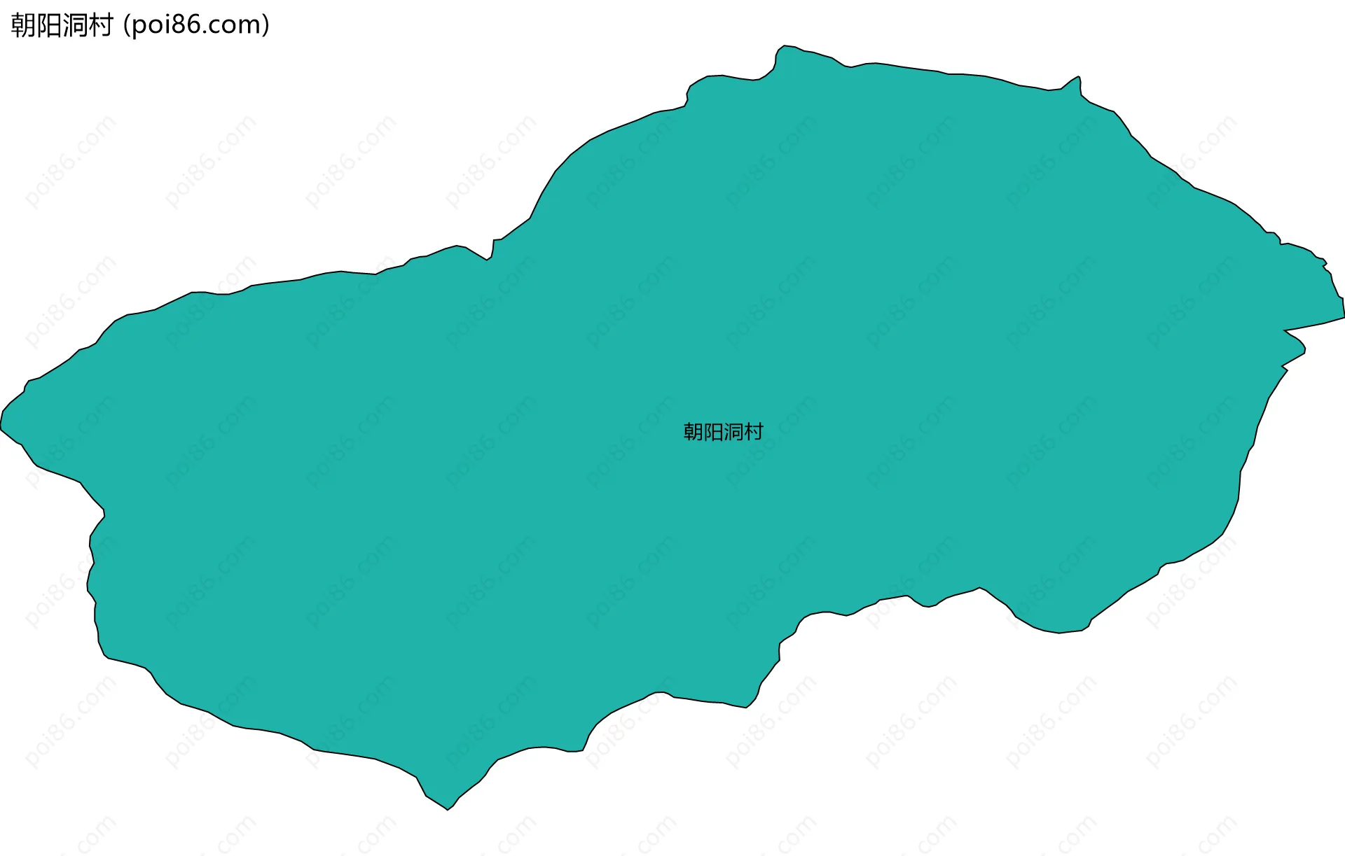 朝阳洞村边界地图