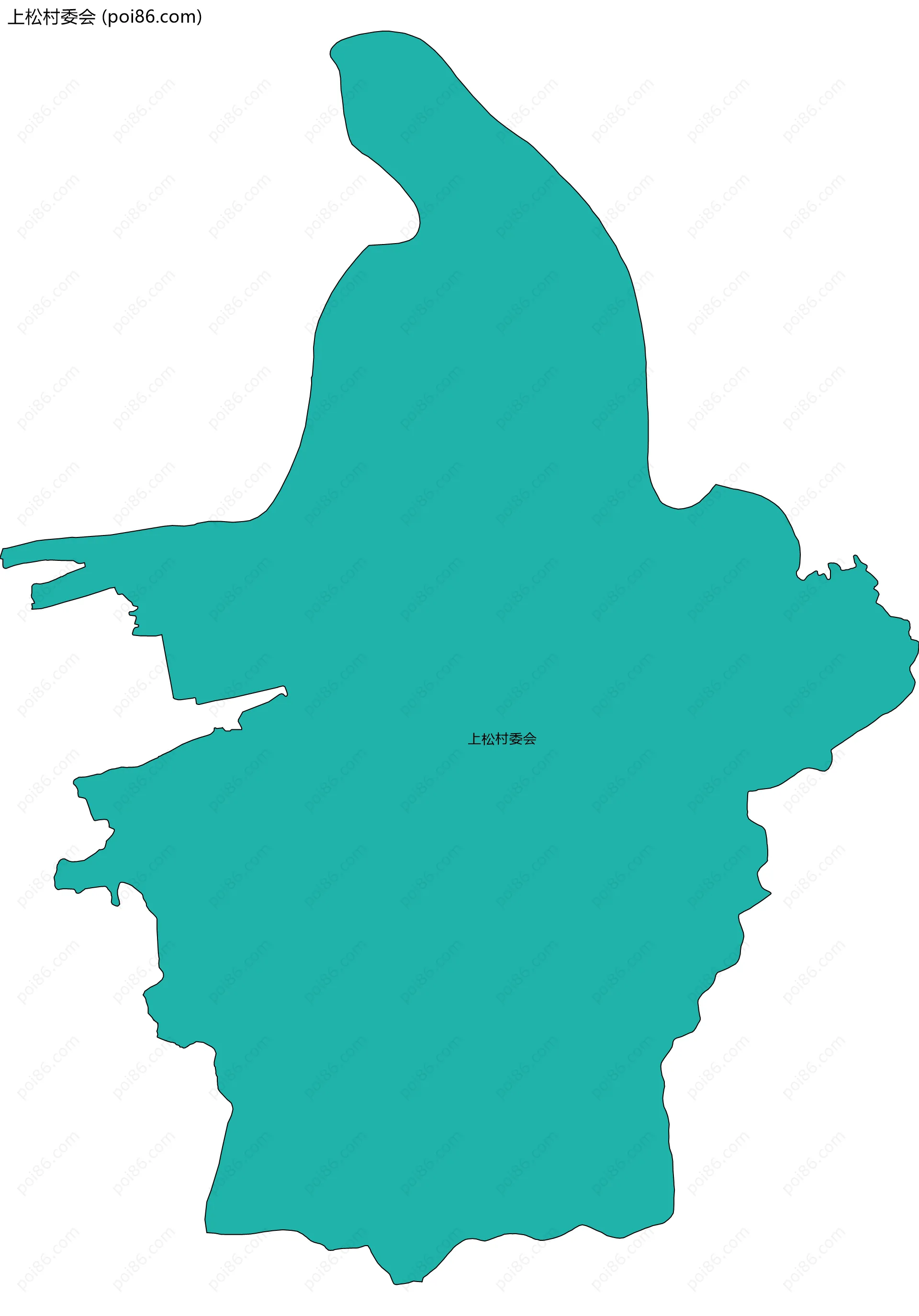 上松村委会边界地图