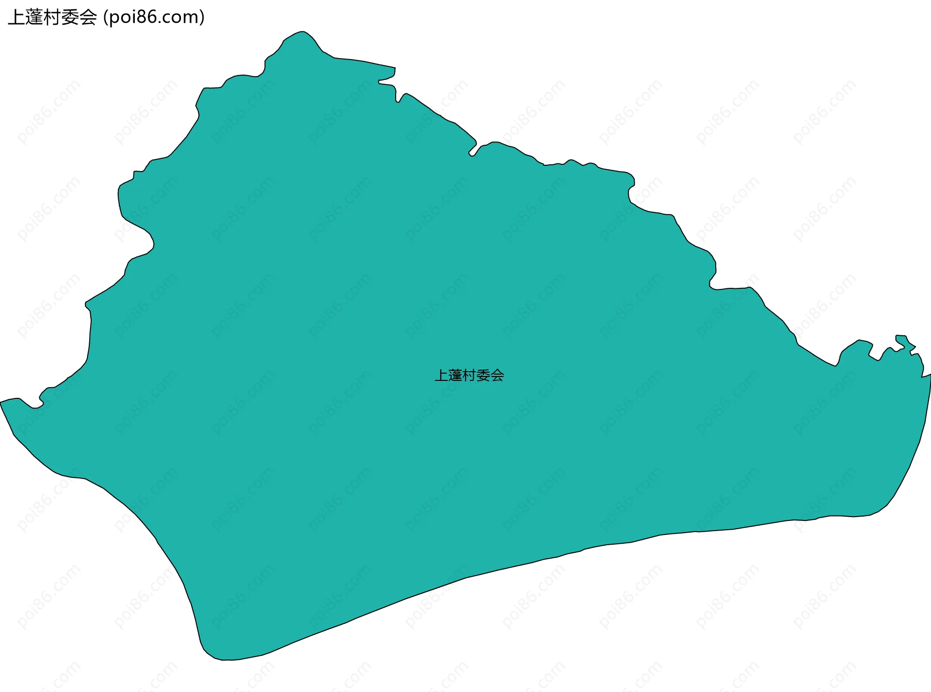 上蓬村委会边界地图