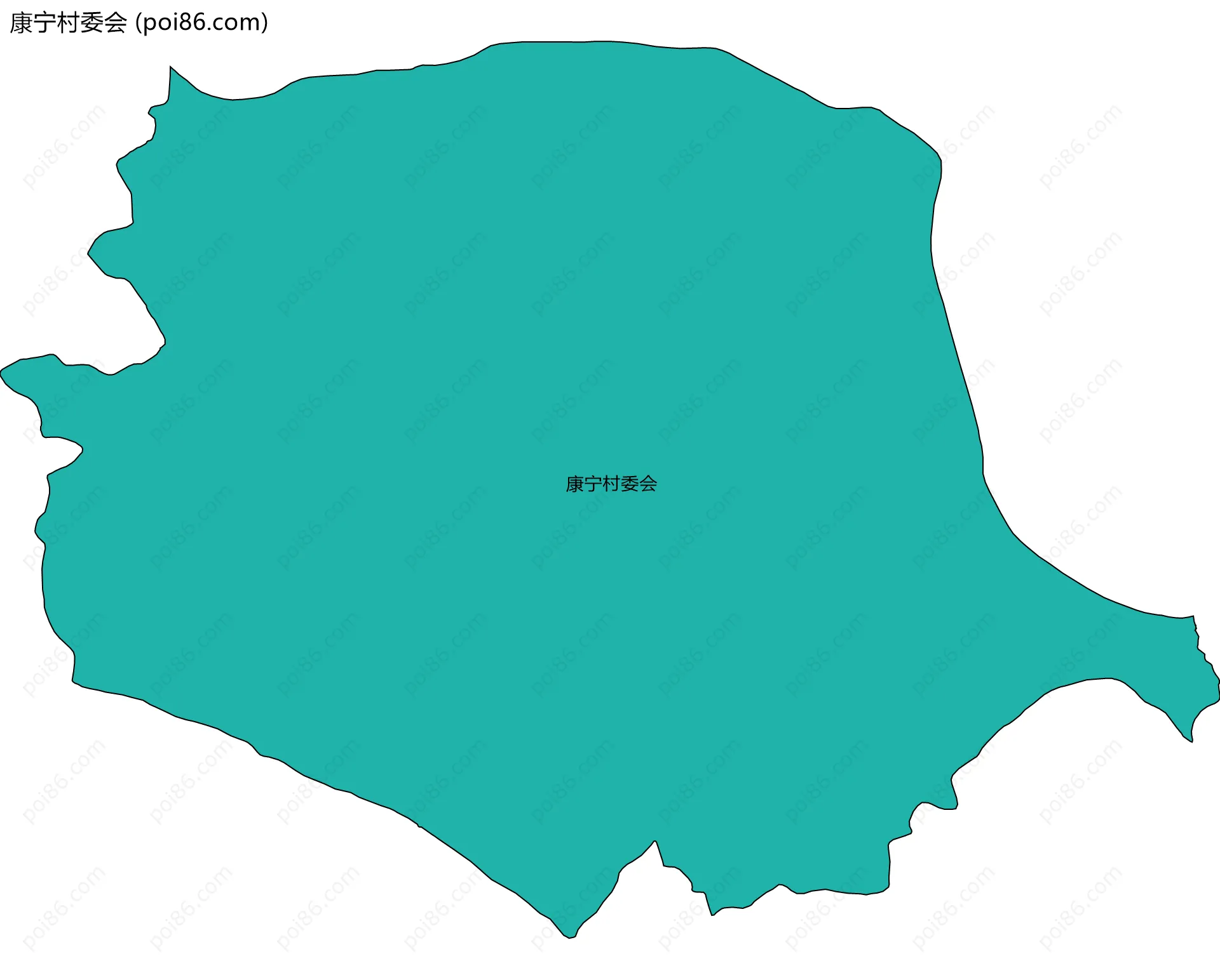 康宁村委会边界地图