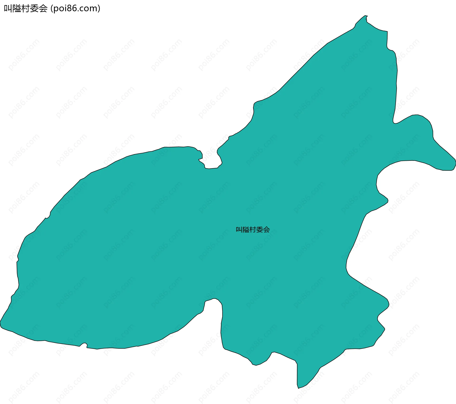 叫隘村委会边界地图