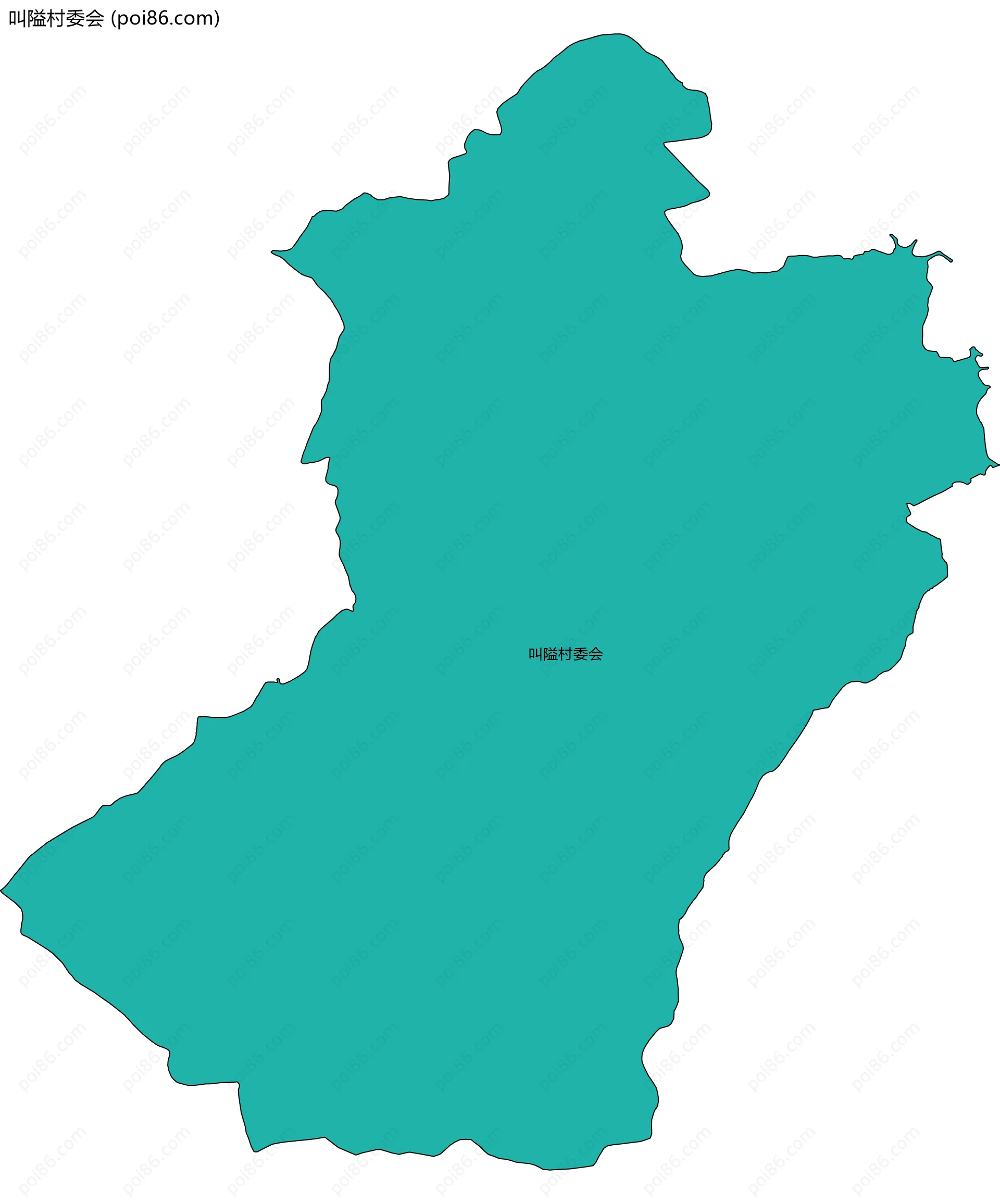 叫隘村委会边界地图