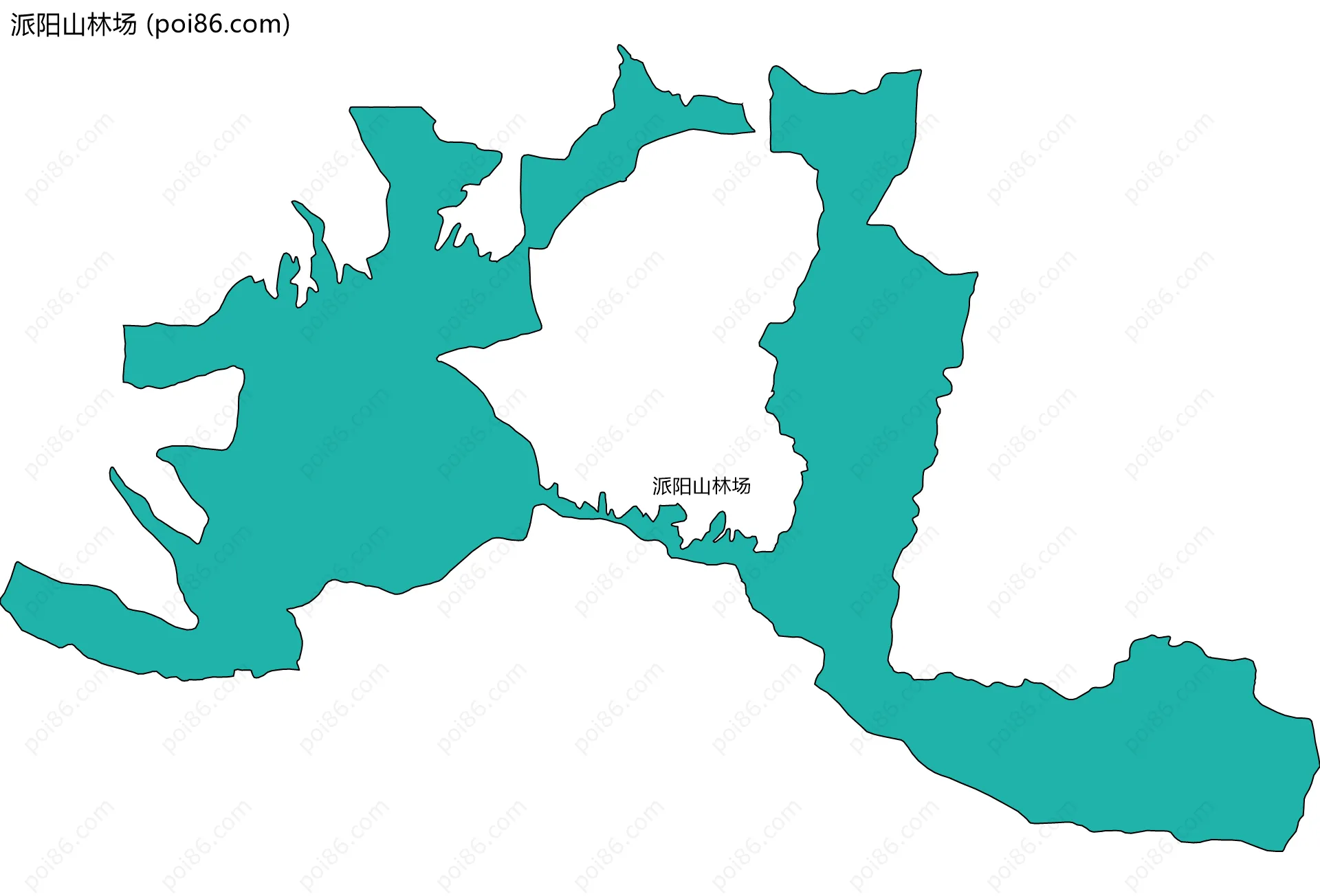 派阳山林场边界地图