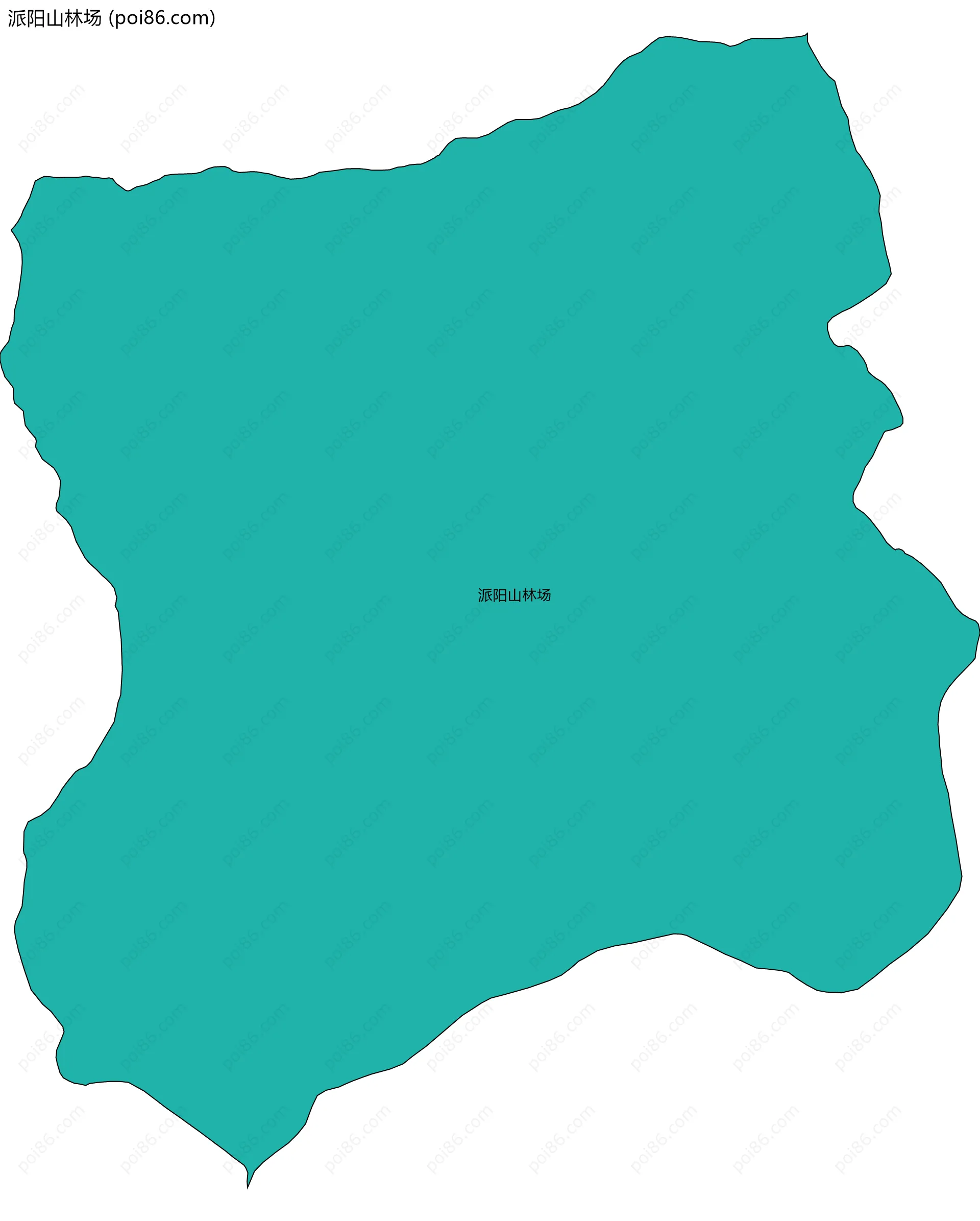 派阳山林场边界地图