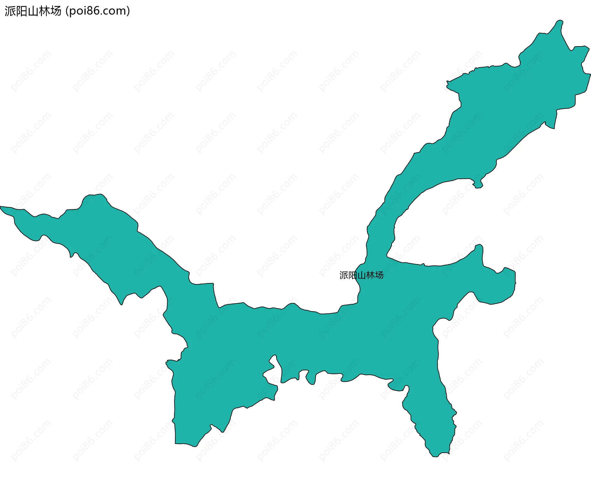 派阳山林场边界地图