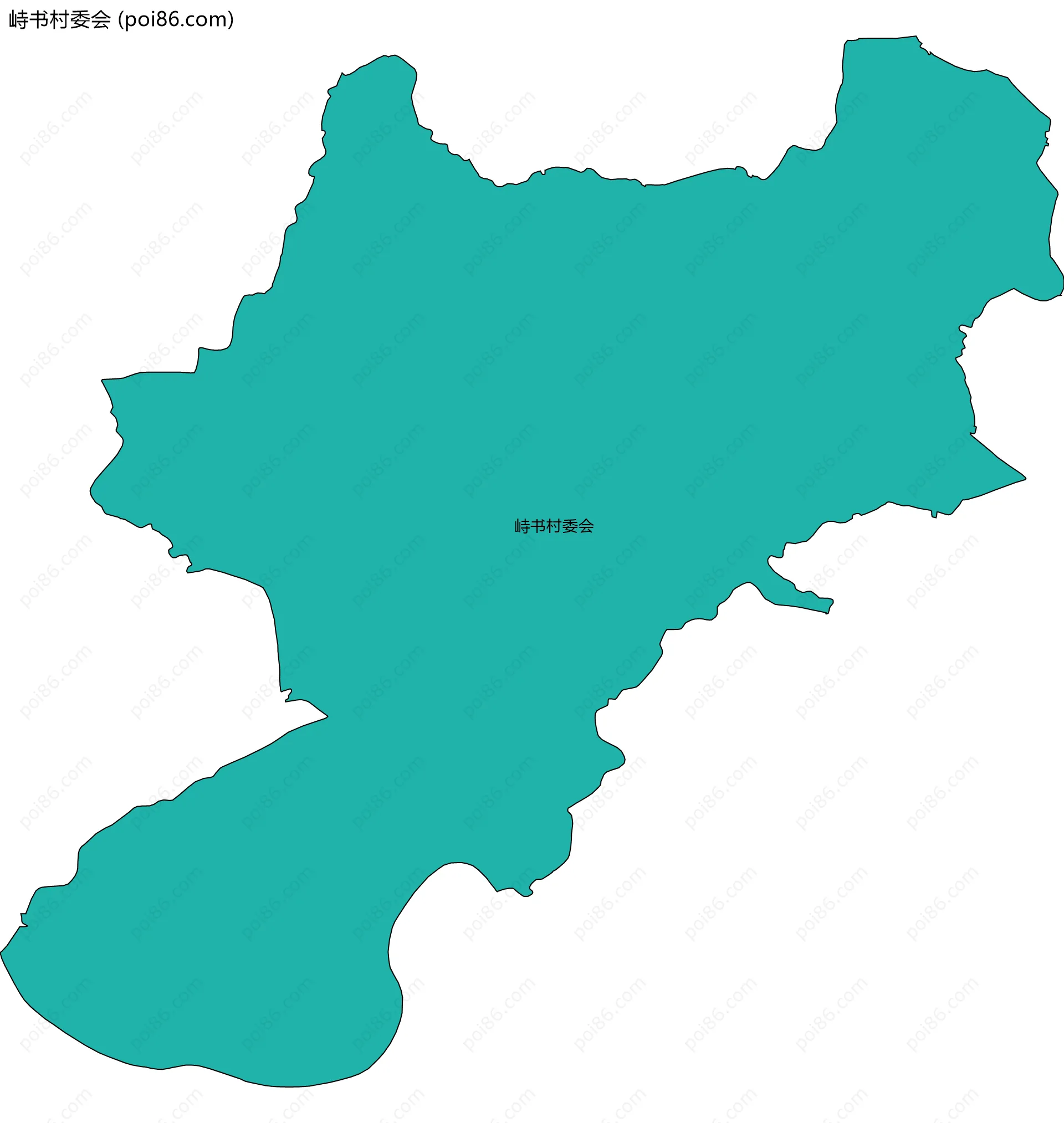 峙书村委会边界地图