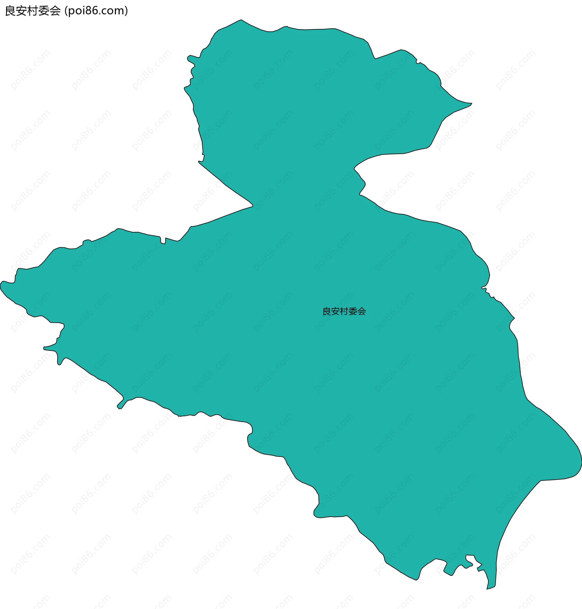 良安村委会边界地图