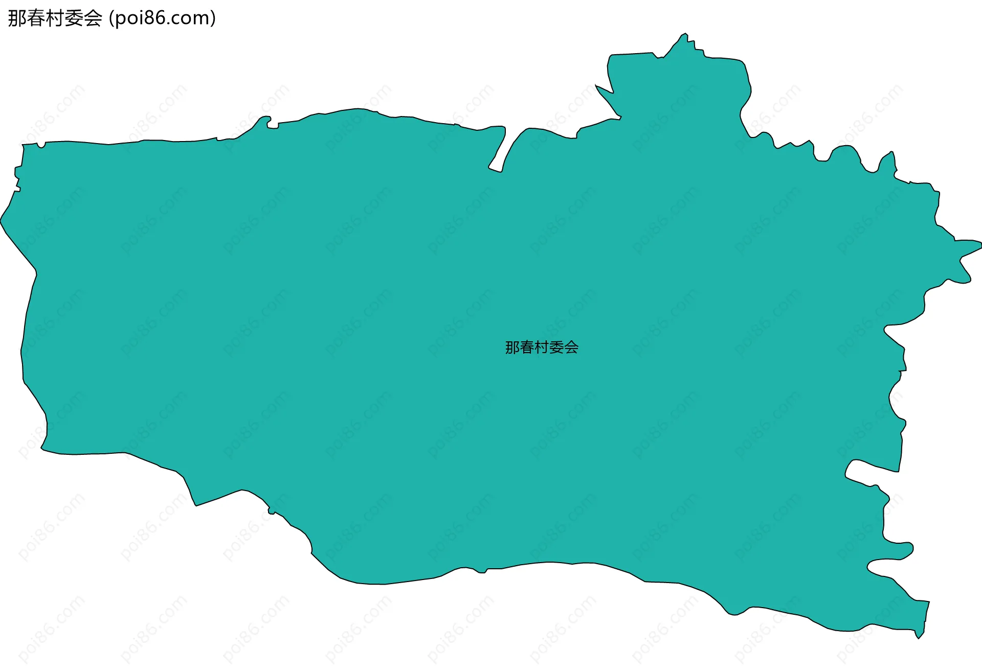 那春村委会边界地图