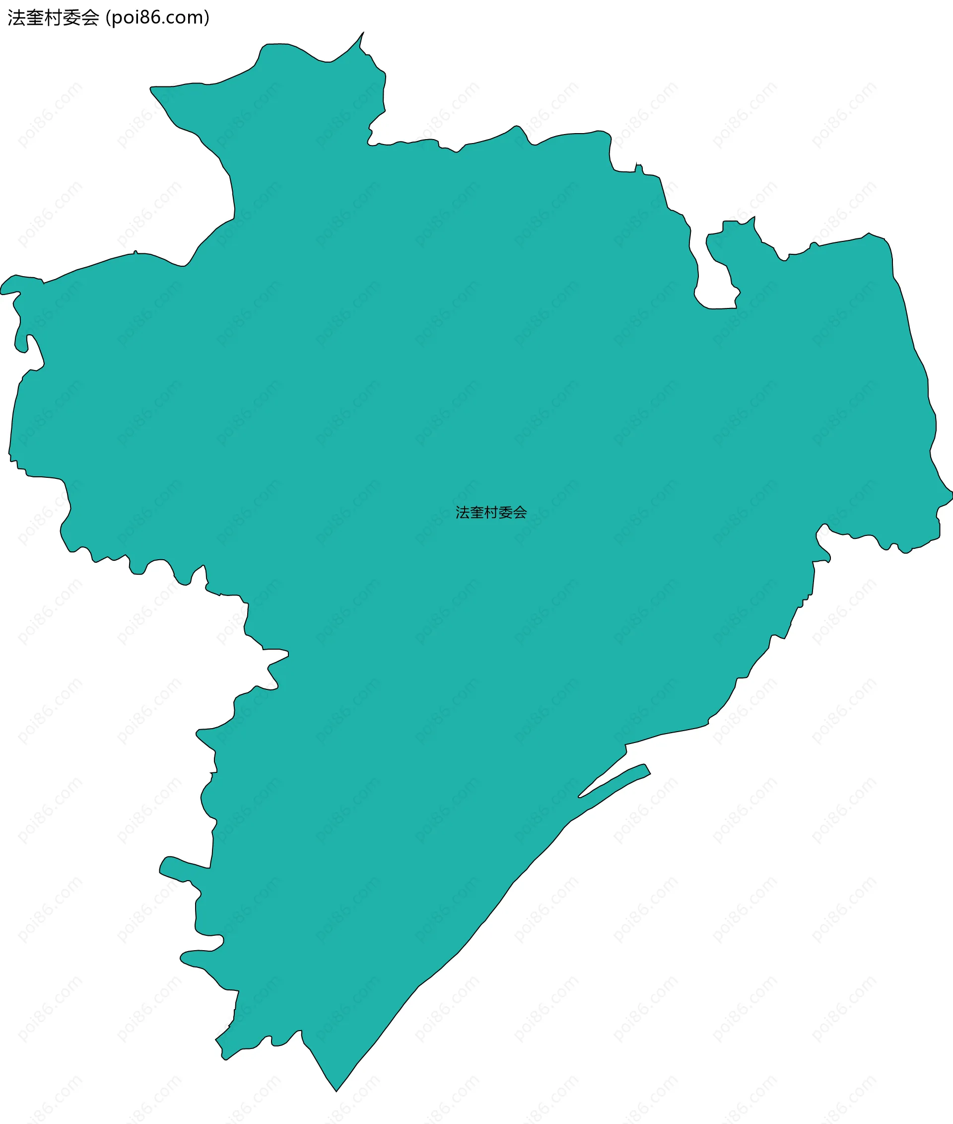 法奎村委会边界地图