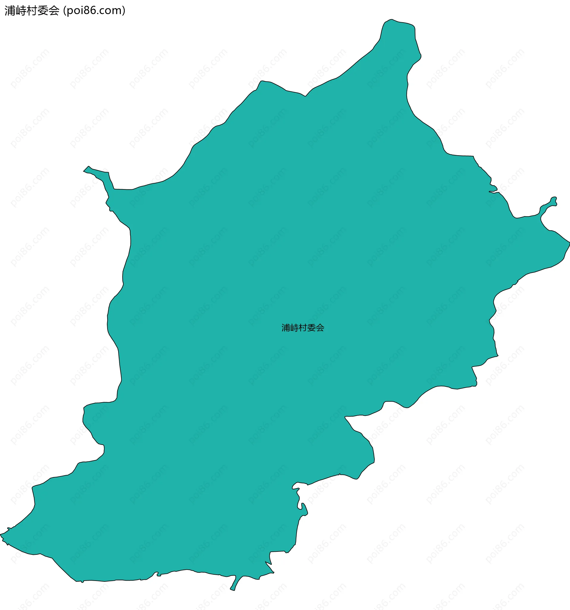 浦峙村委会边界地图