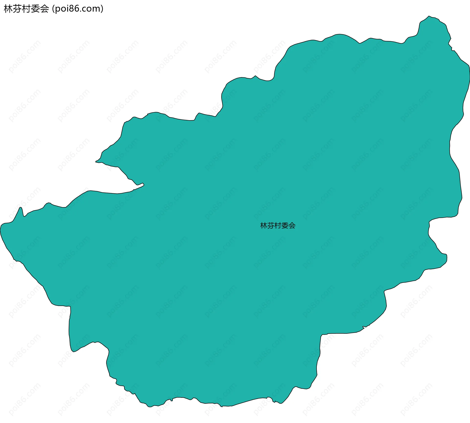 林芬村委会边界地图