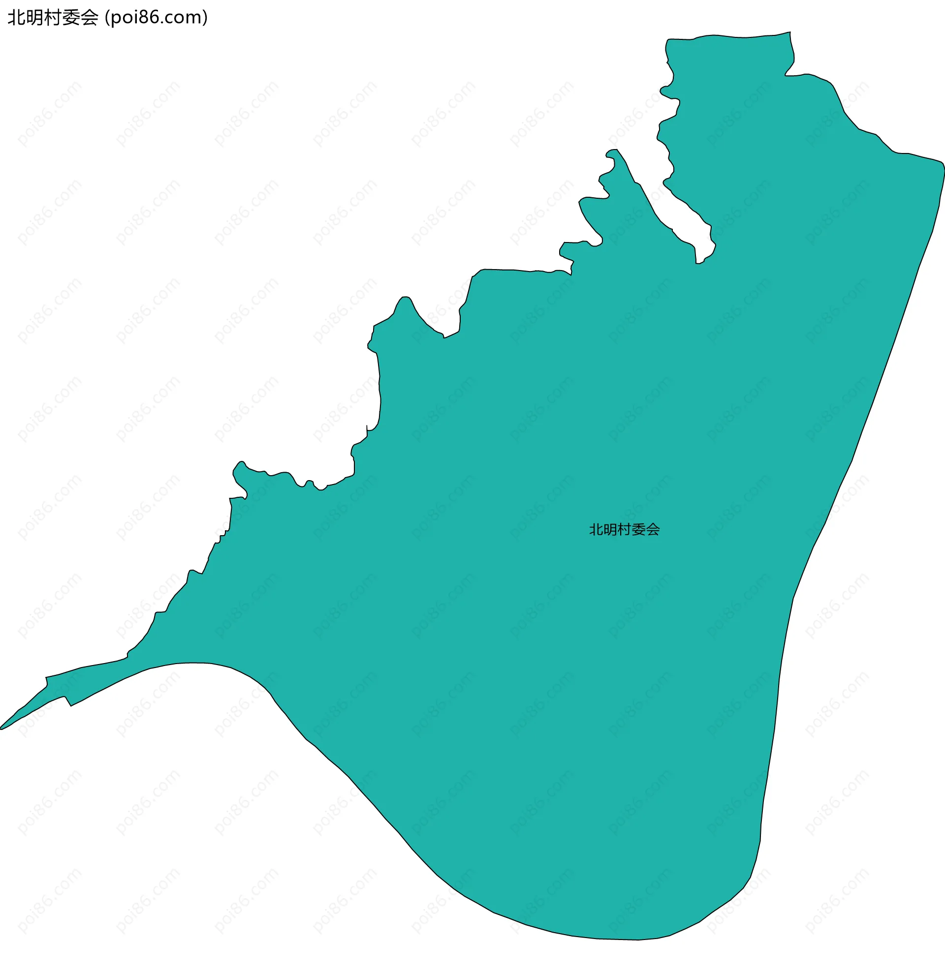 北明村委会边界地图
