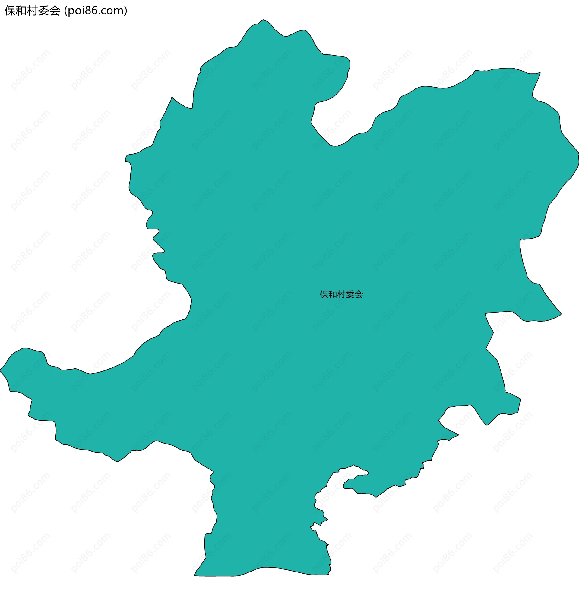 保和村委会边界地图