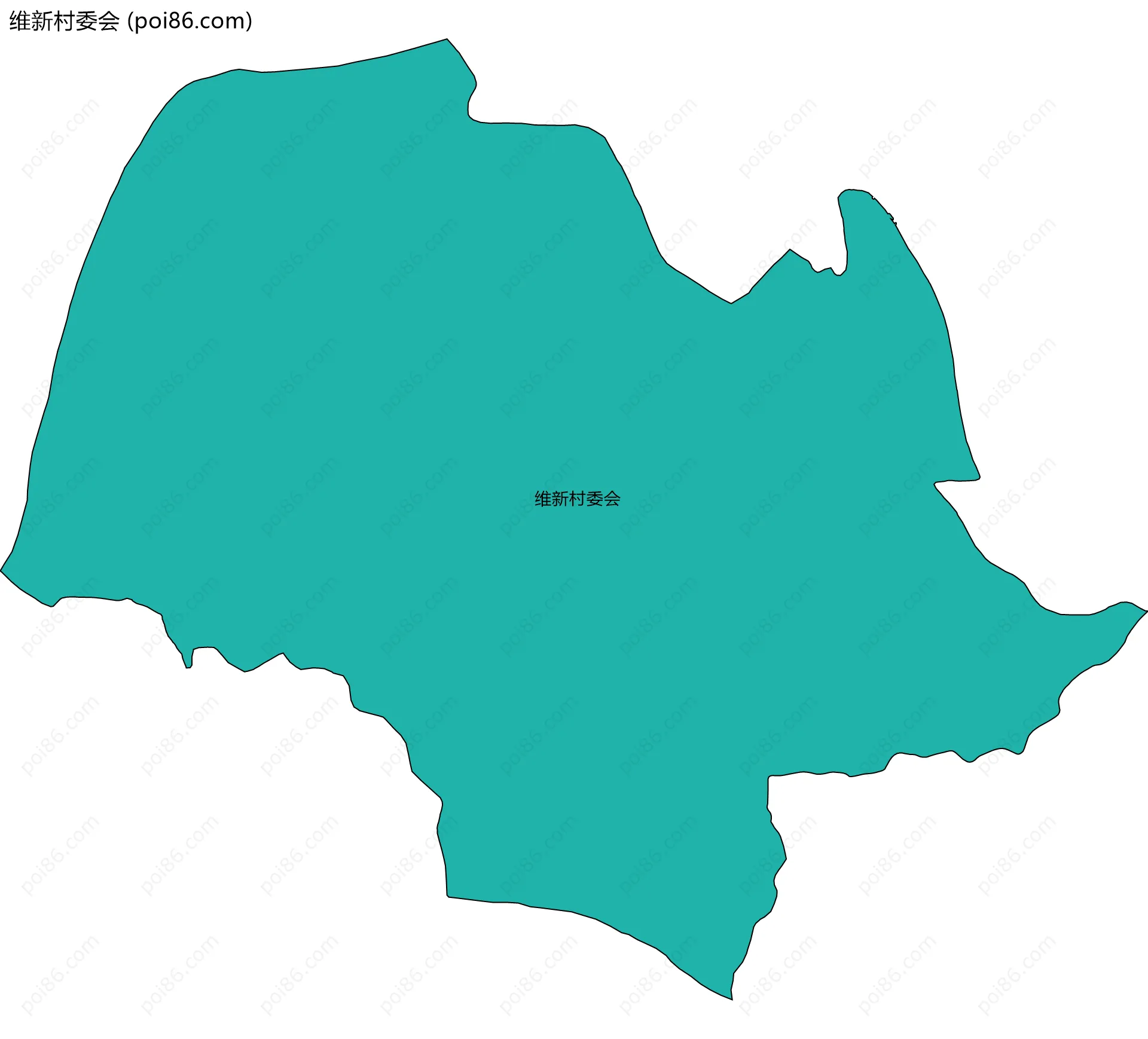 维新村委会边界地图