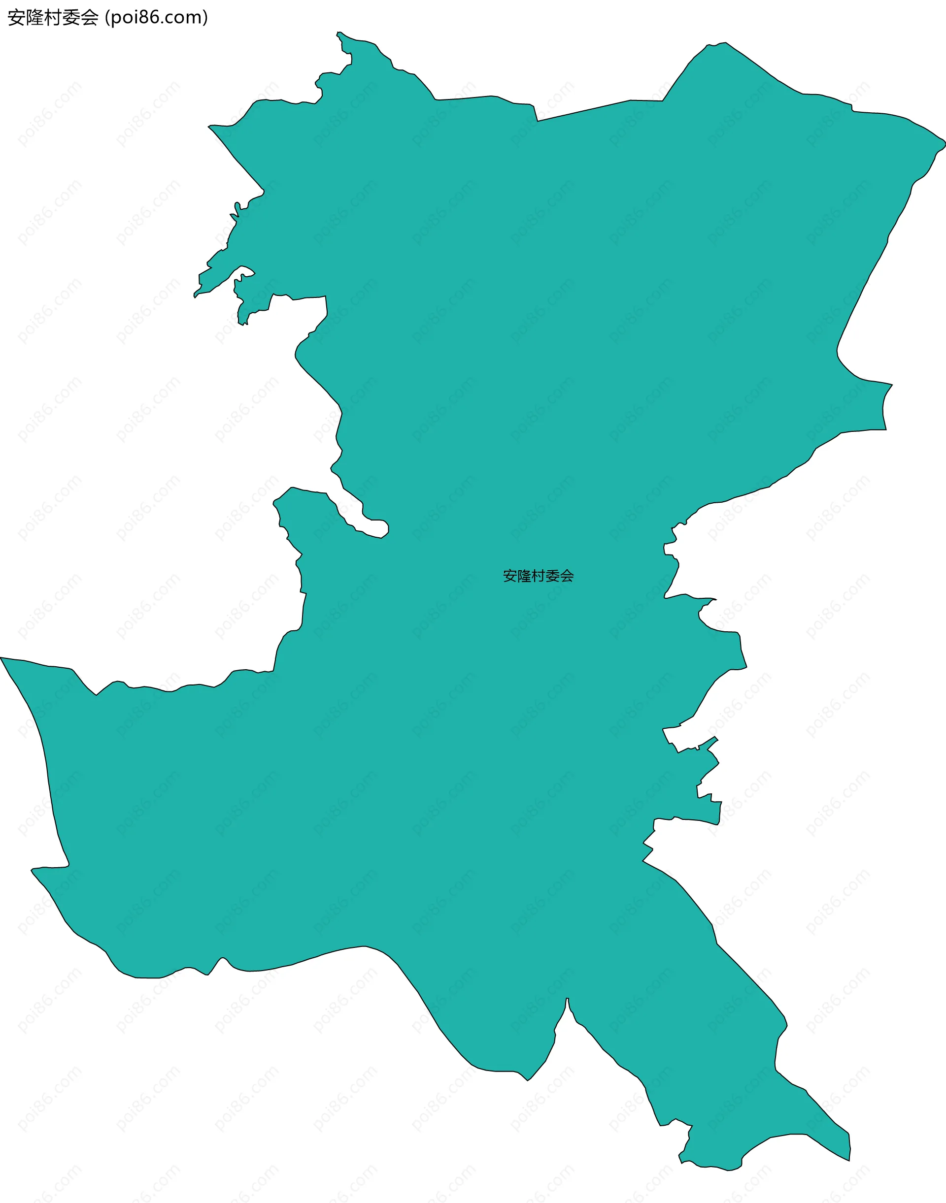 安隆村委会边界地图