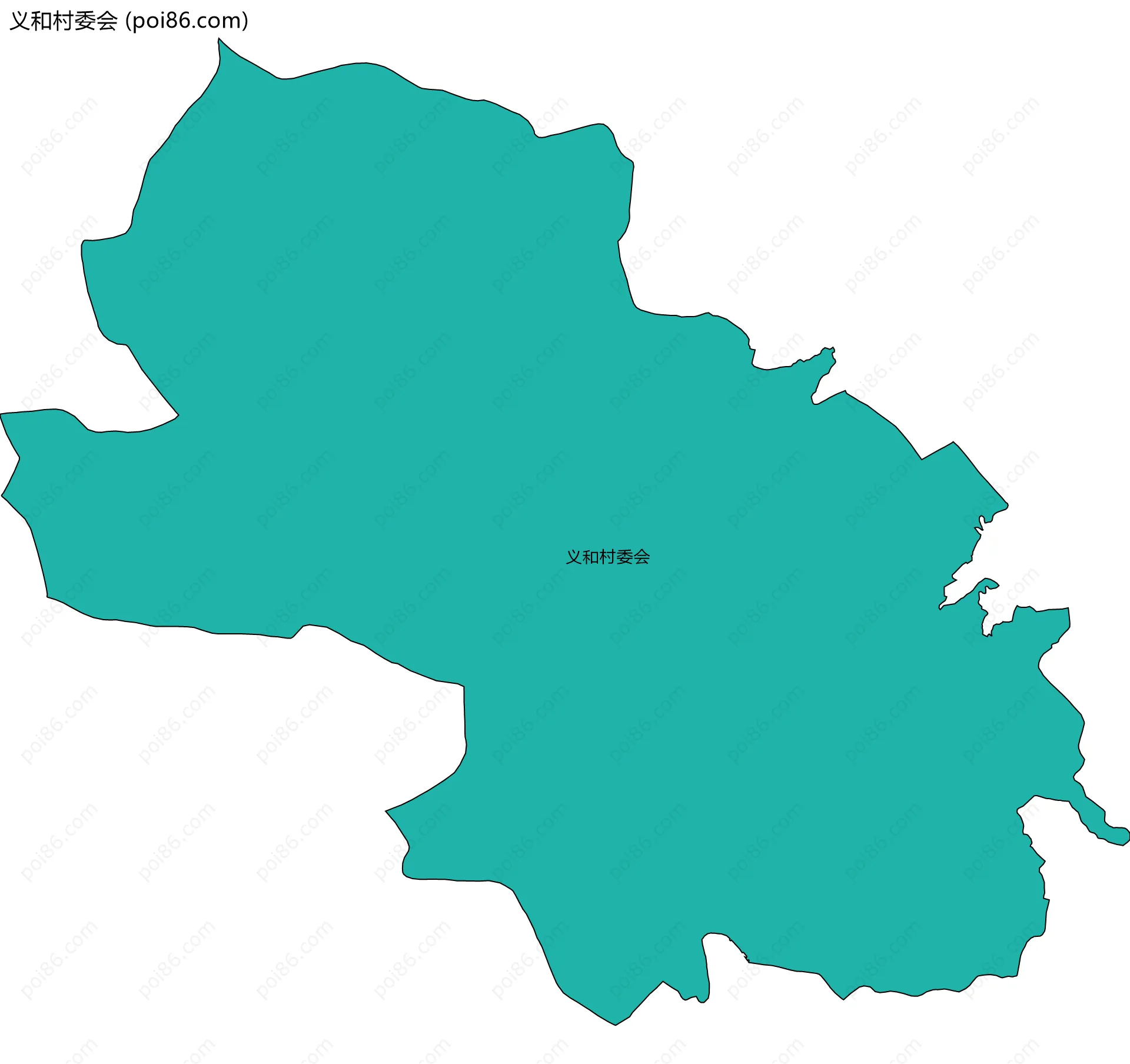 义和村委会边界地图