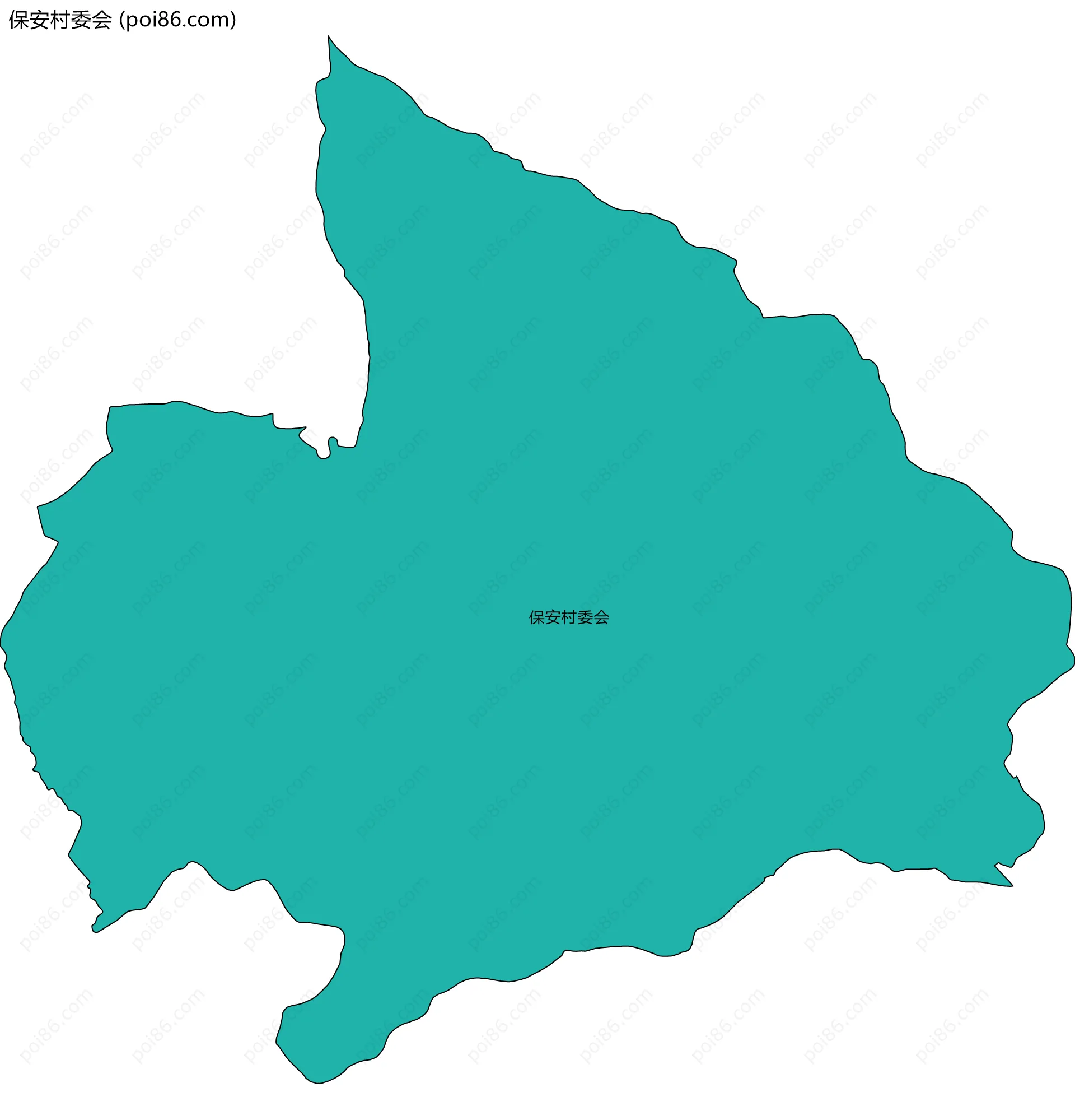 保安村委会边界地图