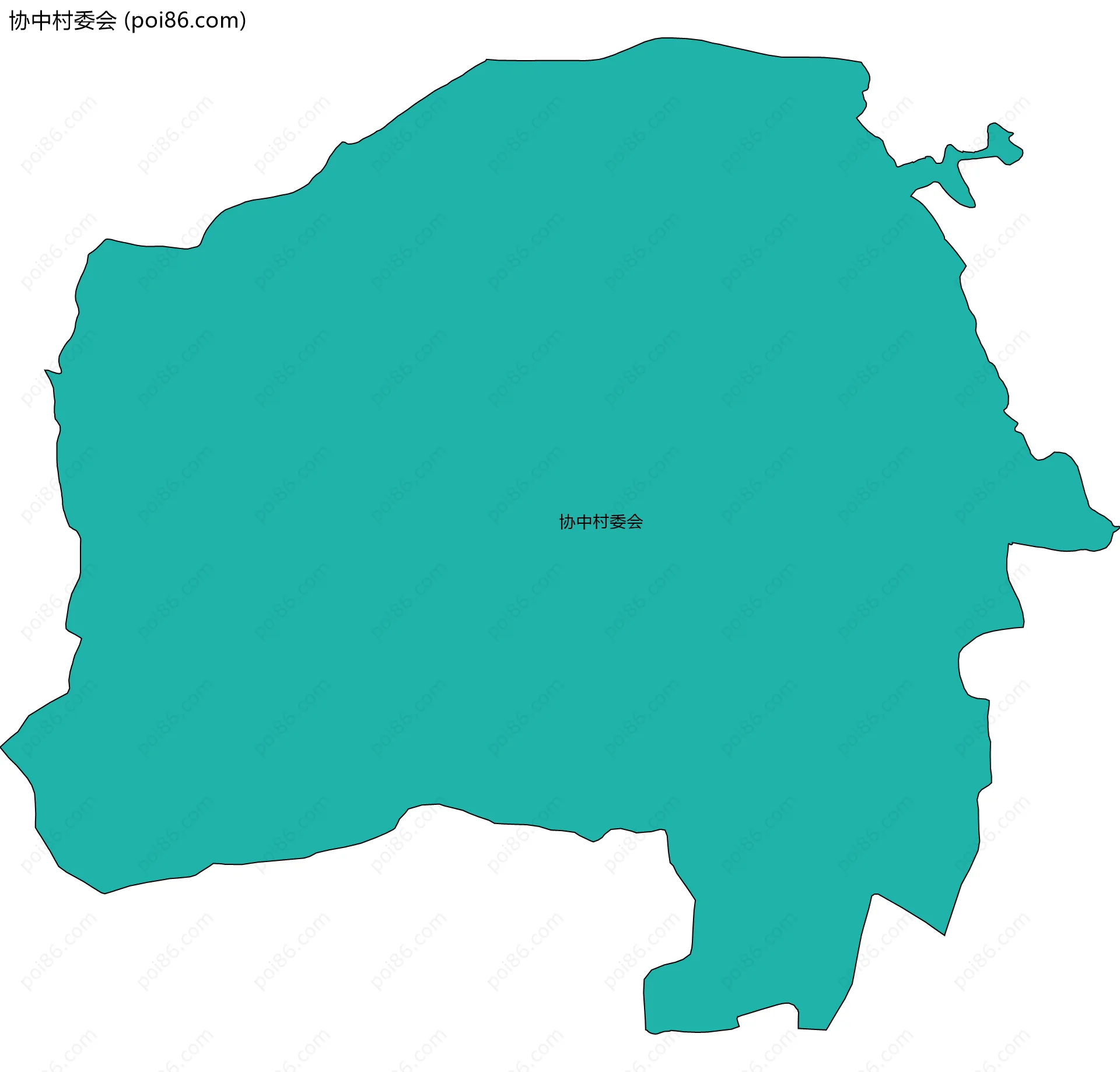 协中村委会边界地图