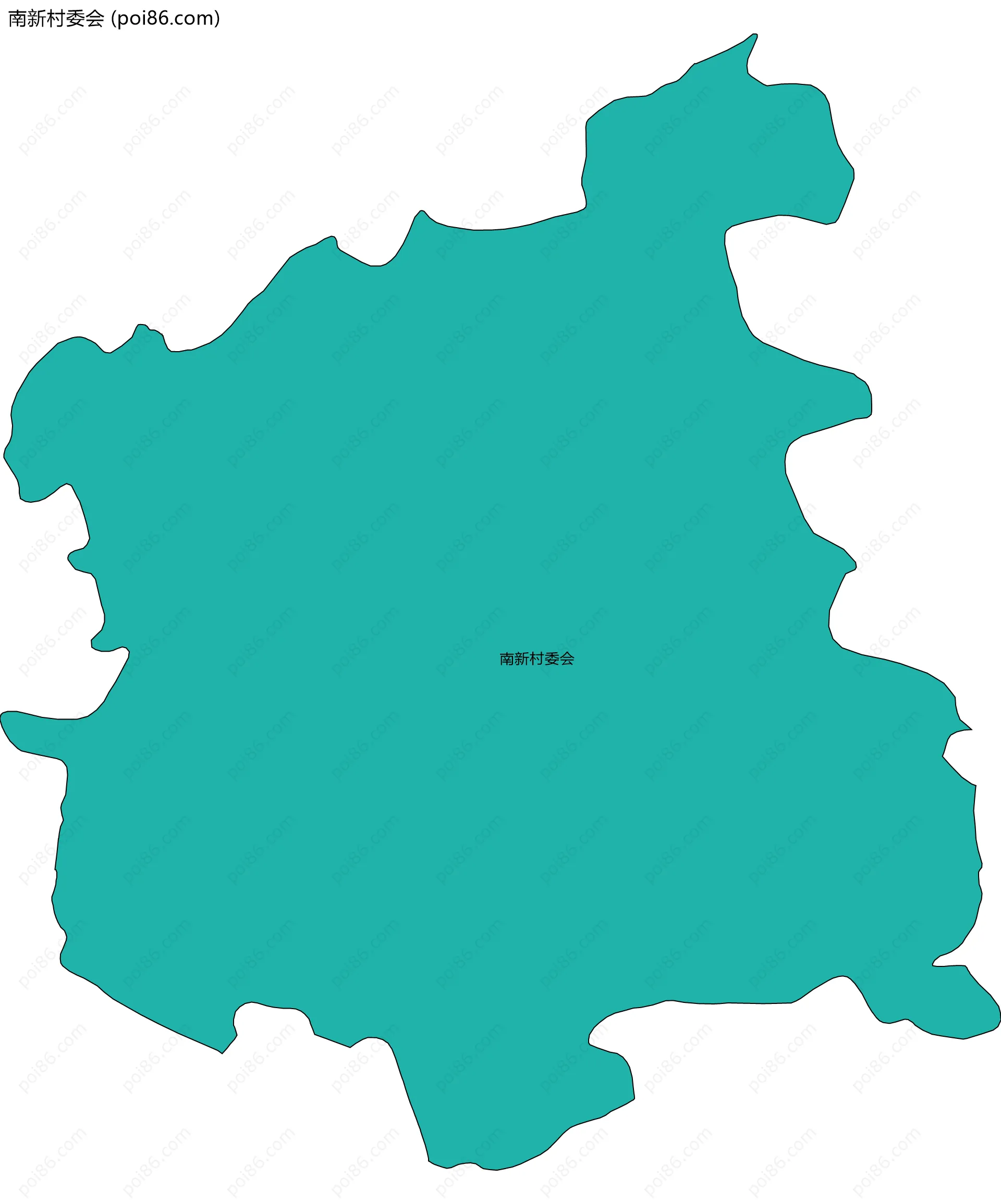 南新村委会边界地图