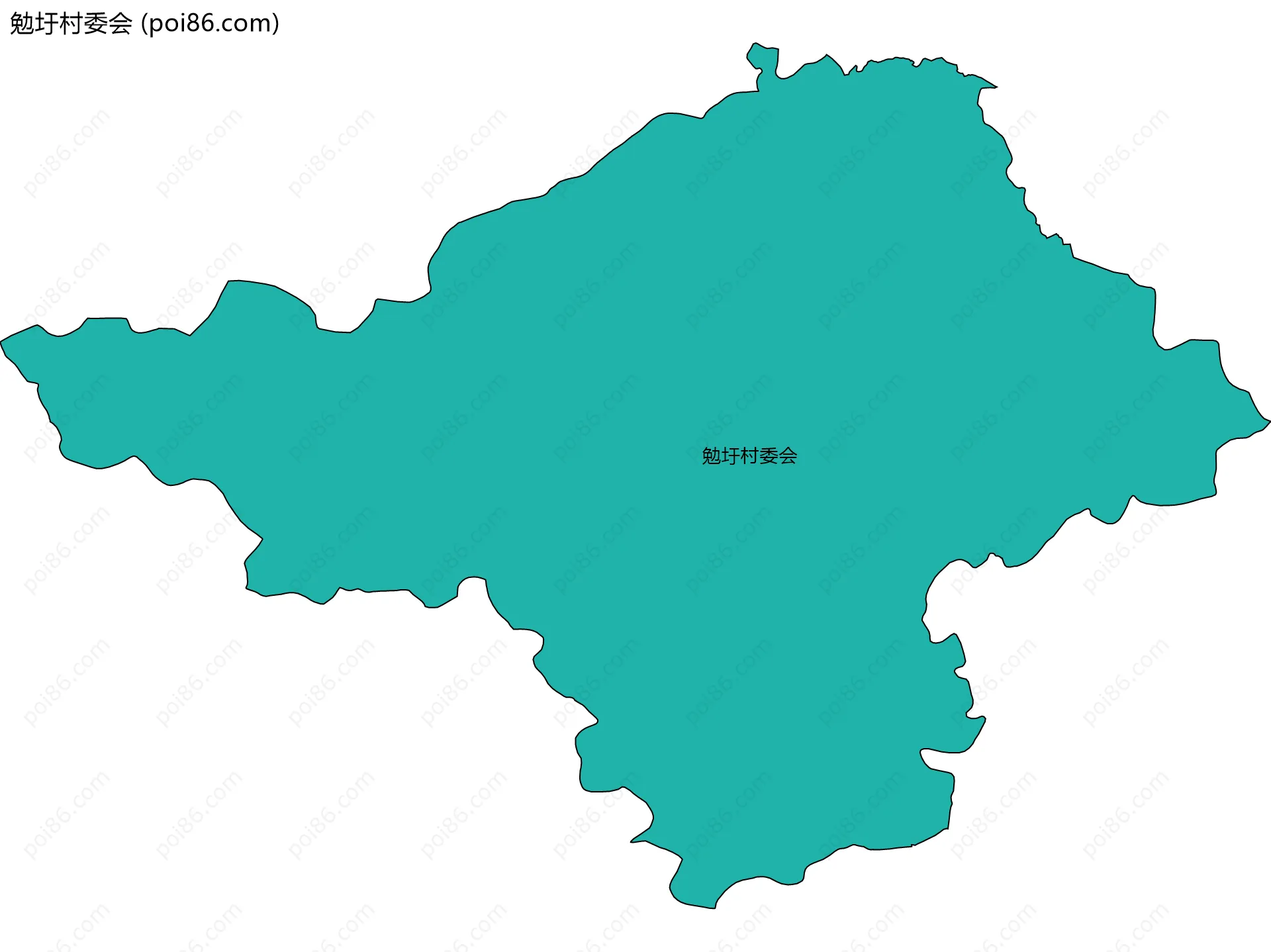 勉圩村委会边界地图