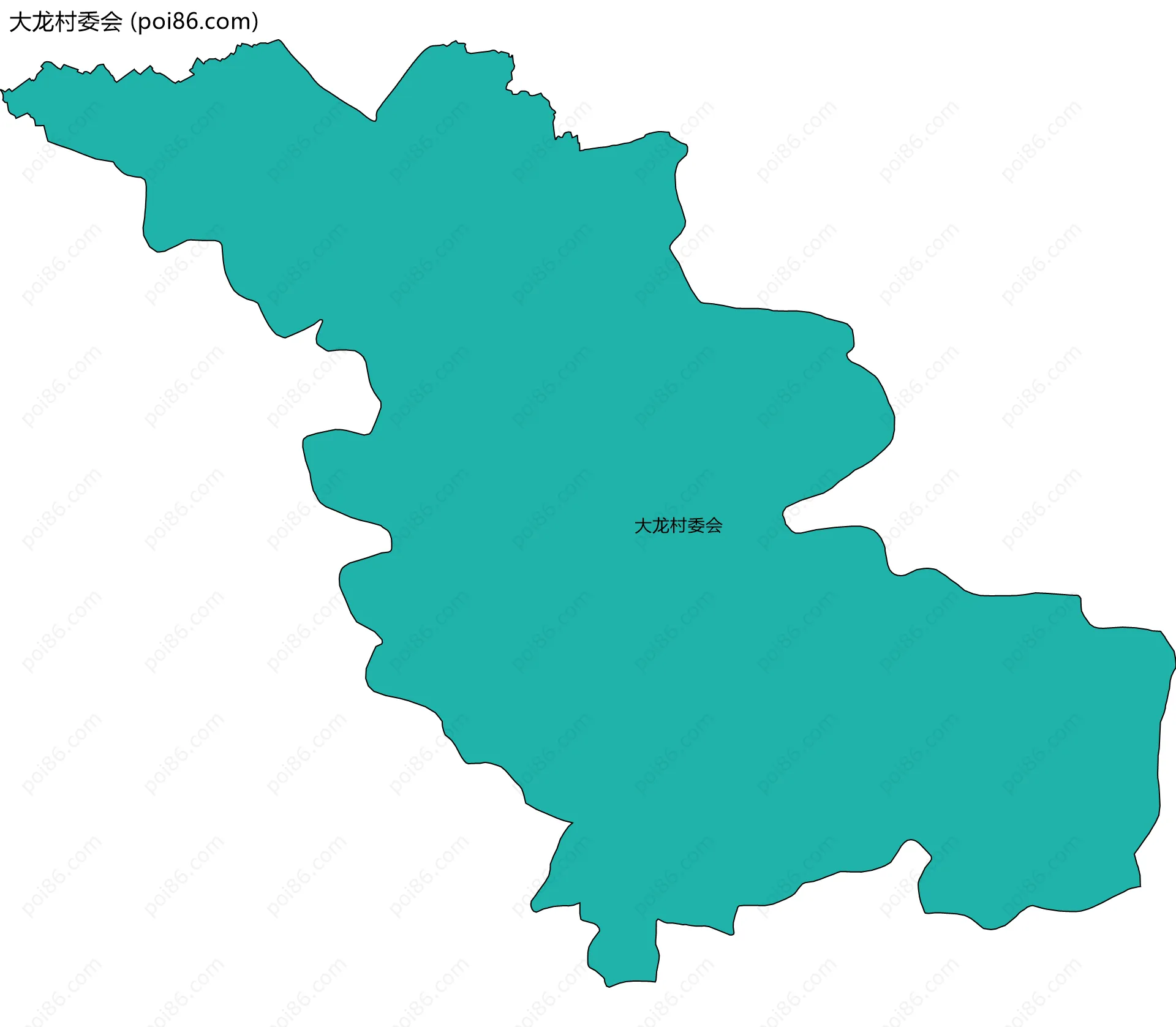 大龙村委会边界地图