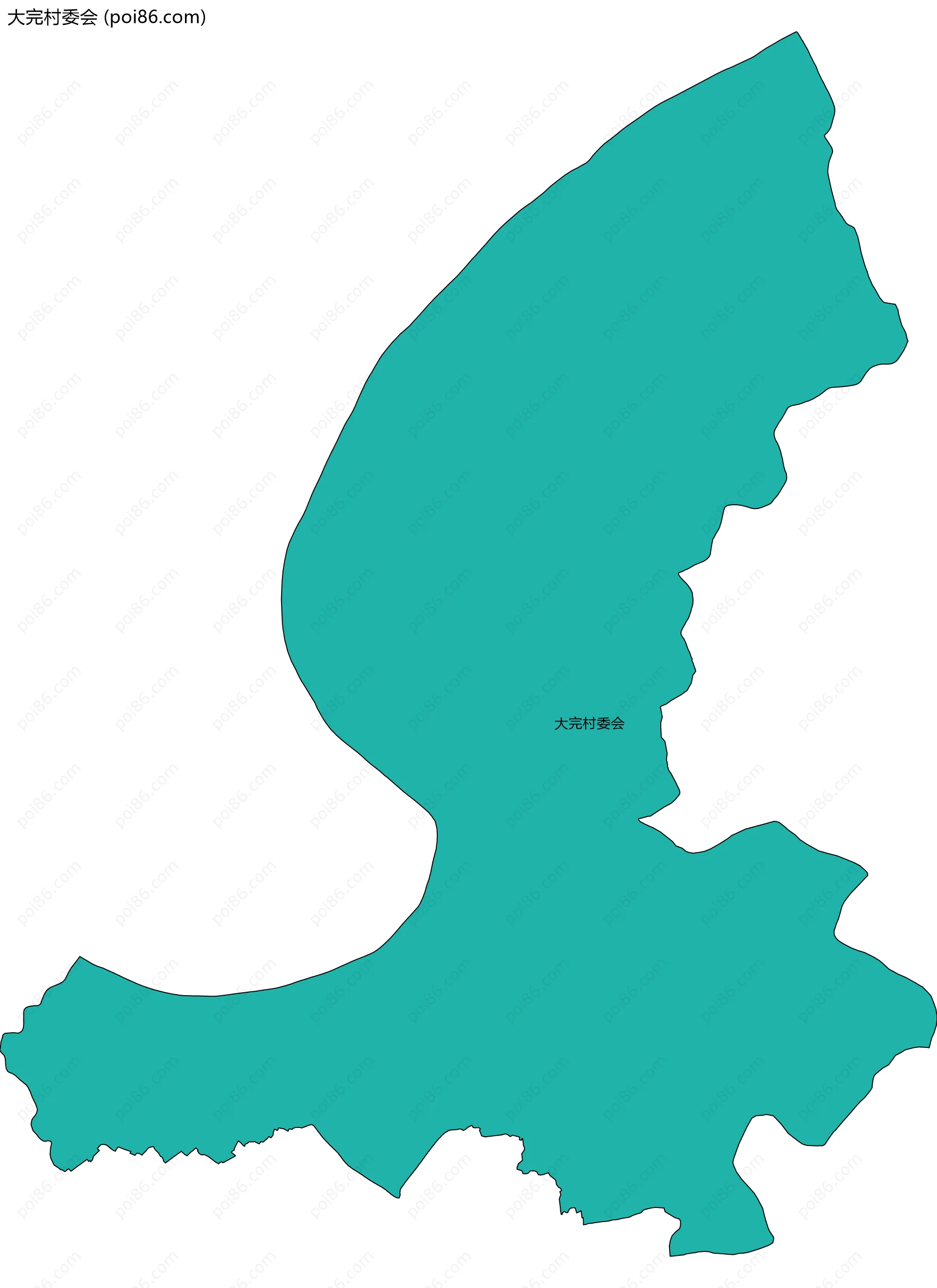 大完村委会边界地图
