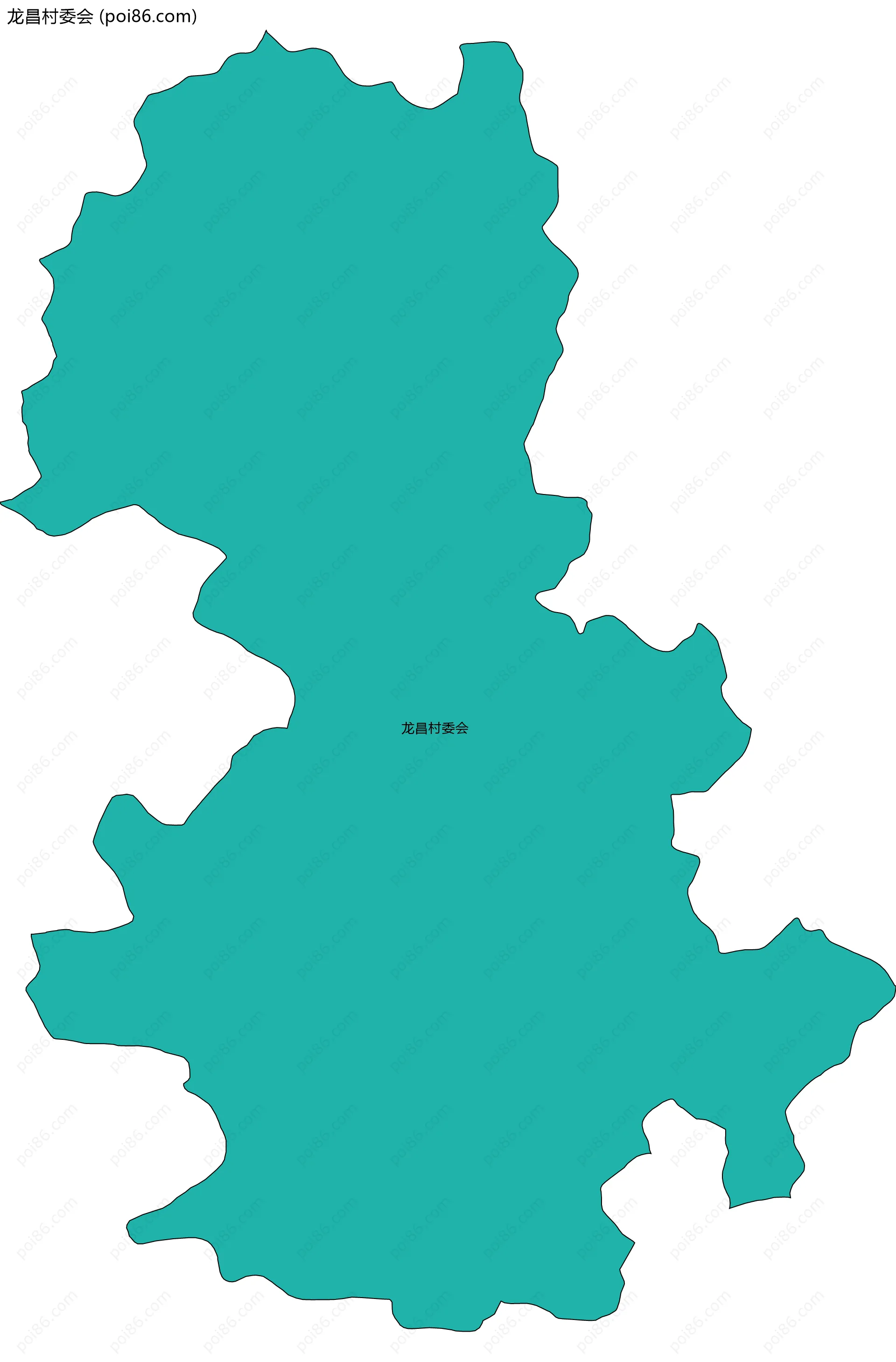 龙昌村委会边界地图