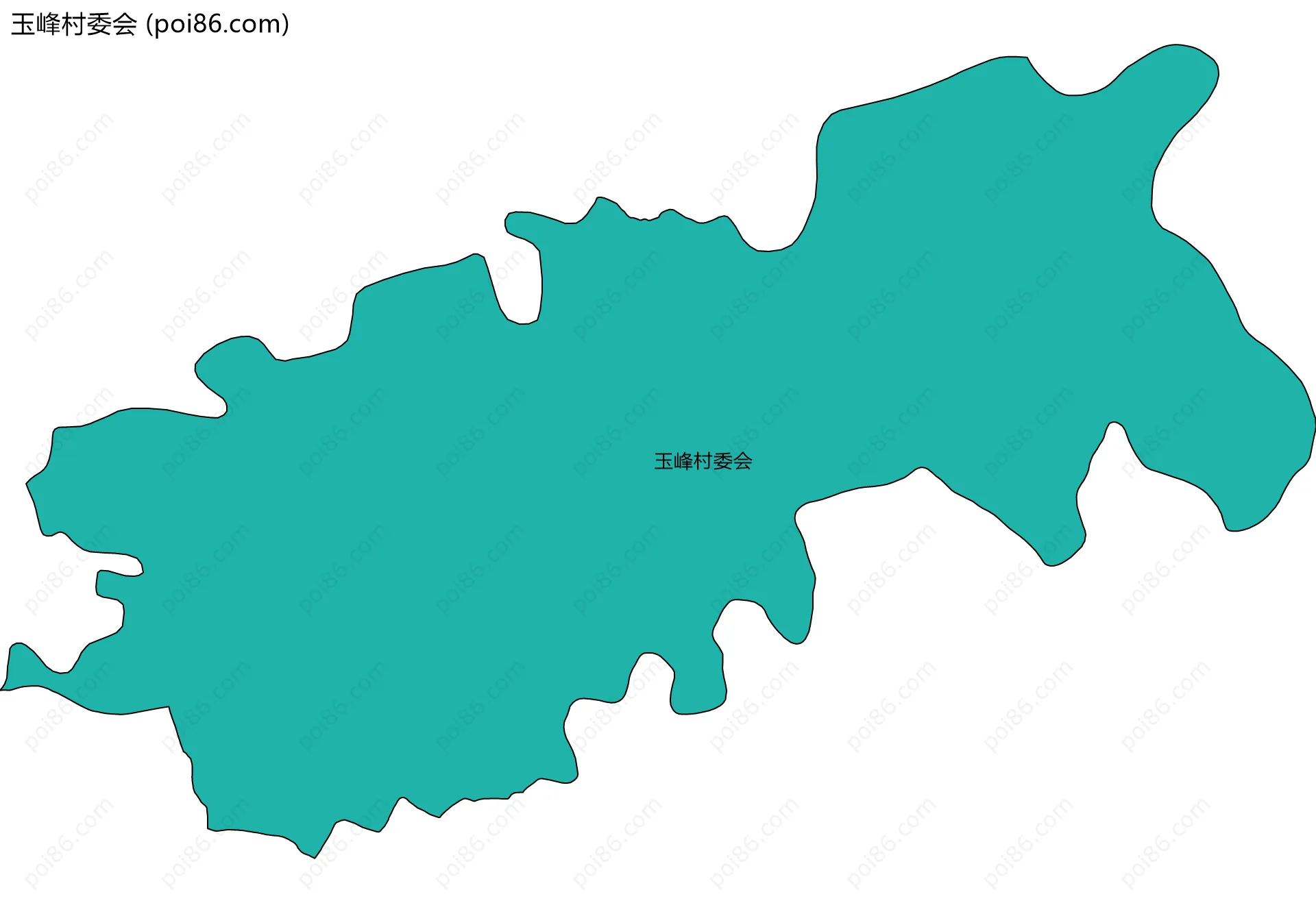 玉峰村委会边界地图