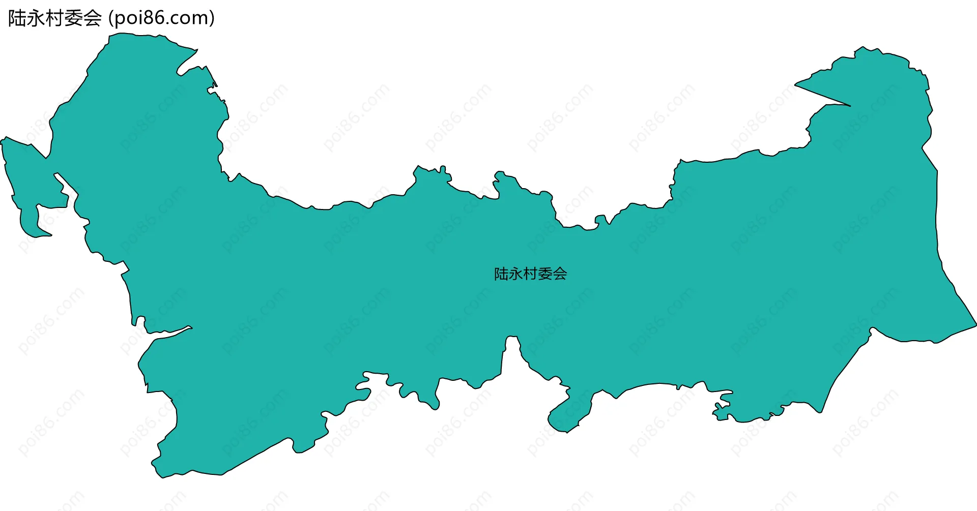 陆永村委会边界地图