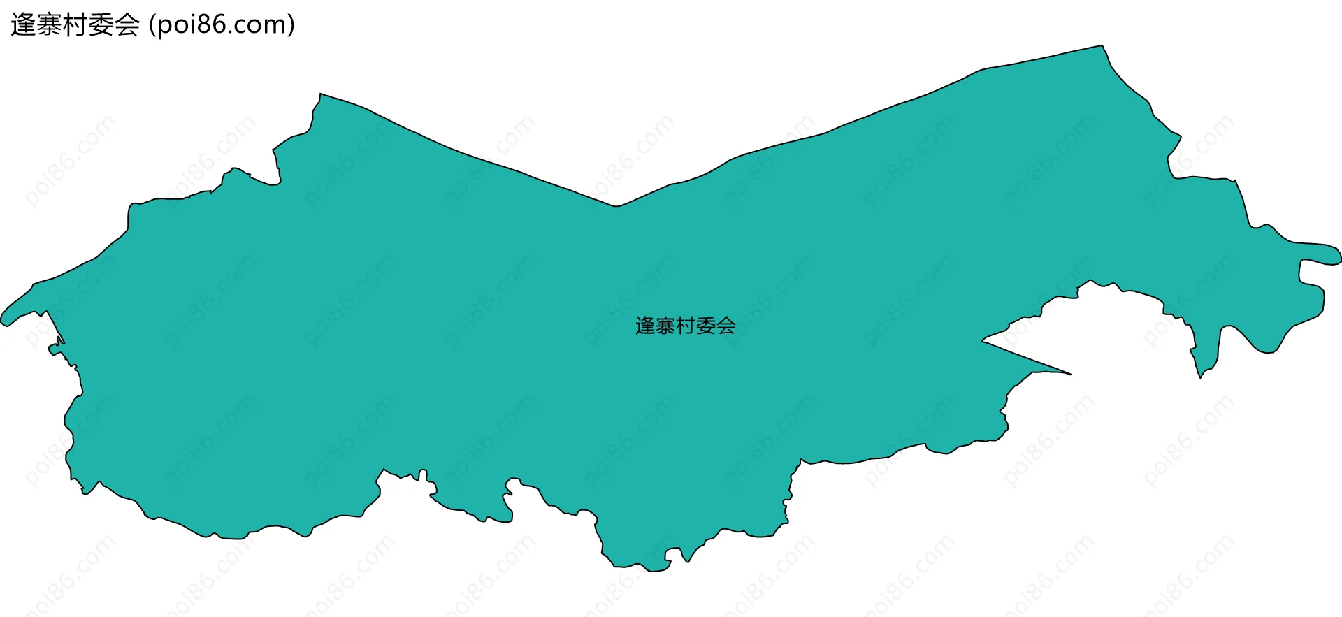 逢寨村委会边界地图