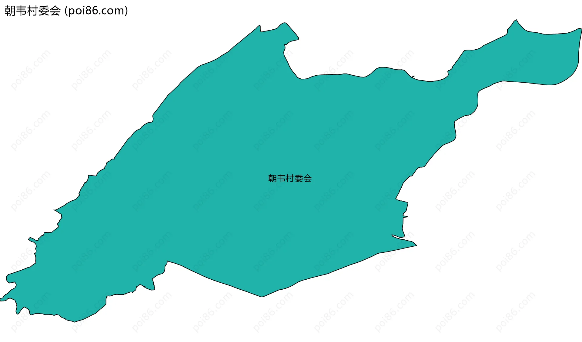 朝韦村委会边界地图