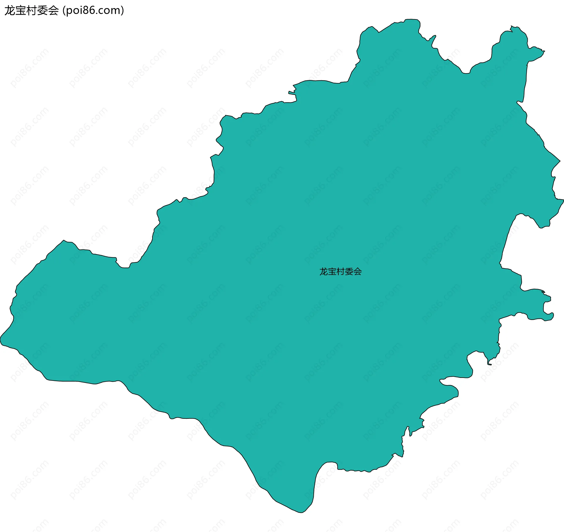 龙宝村委会边界地图