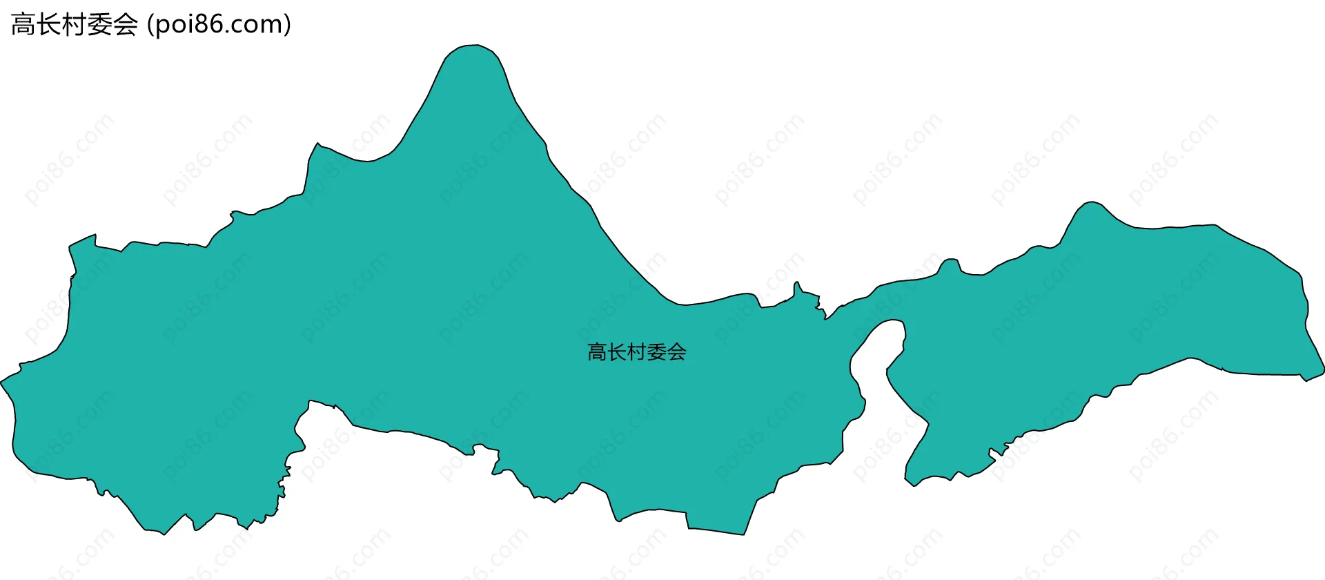 高长村委会边界地图