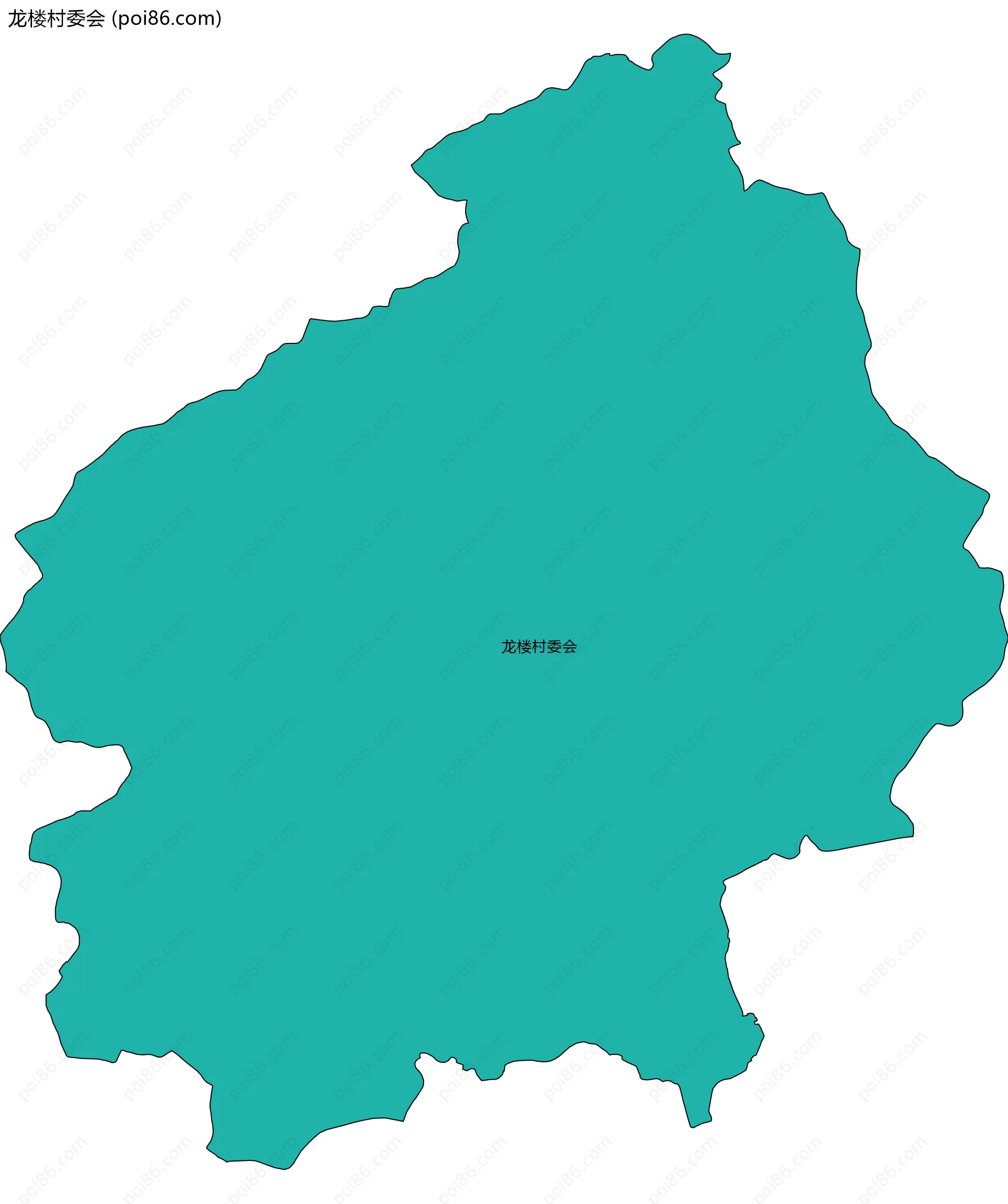 龙楼村委会边界地图