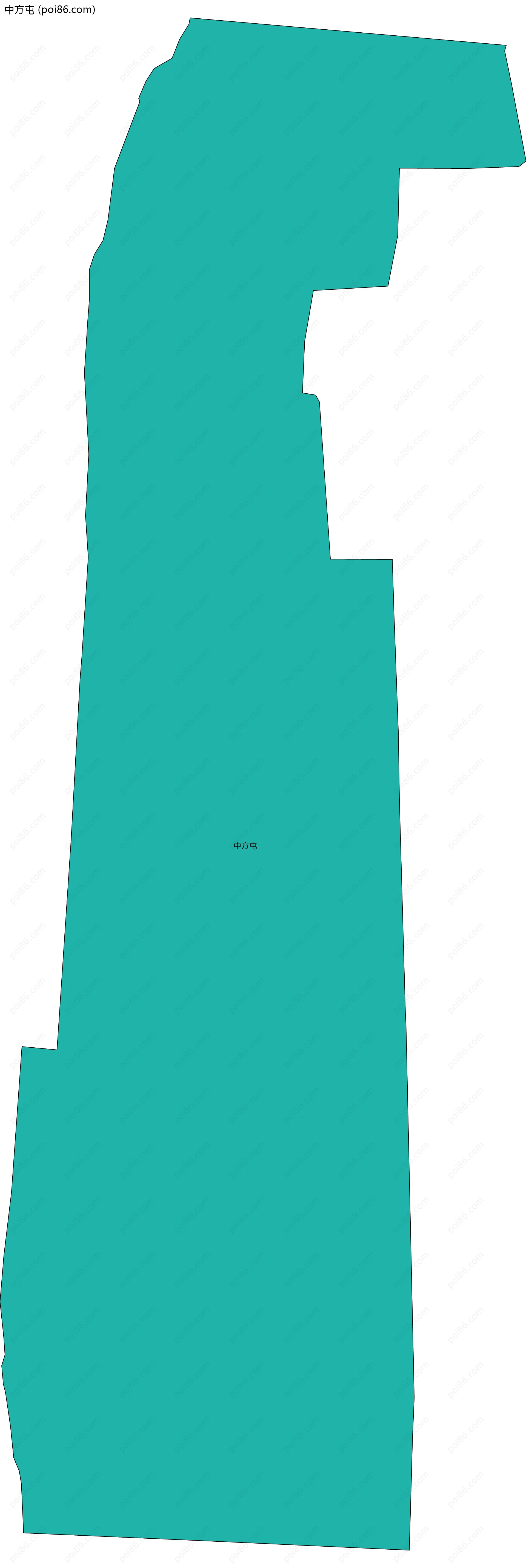 中方屯边界地图