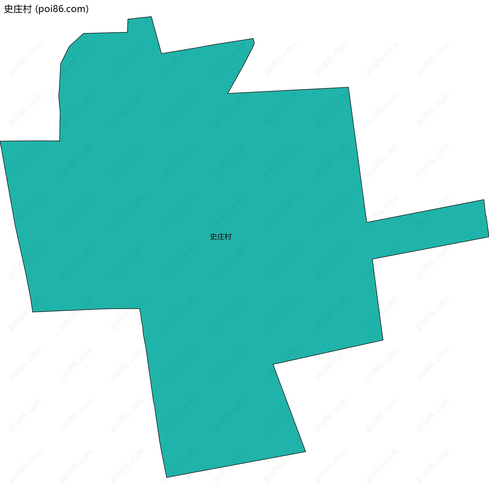 史庄村边界地图