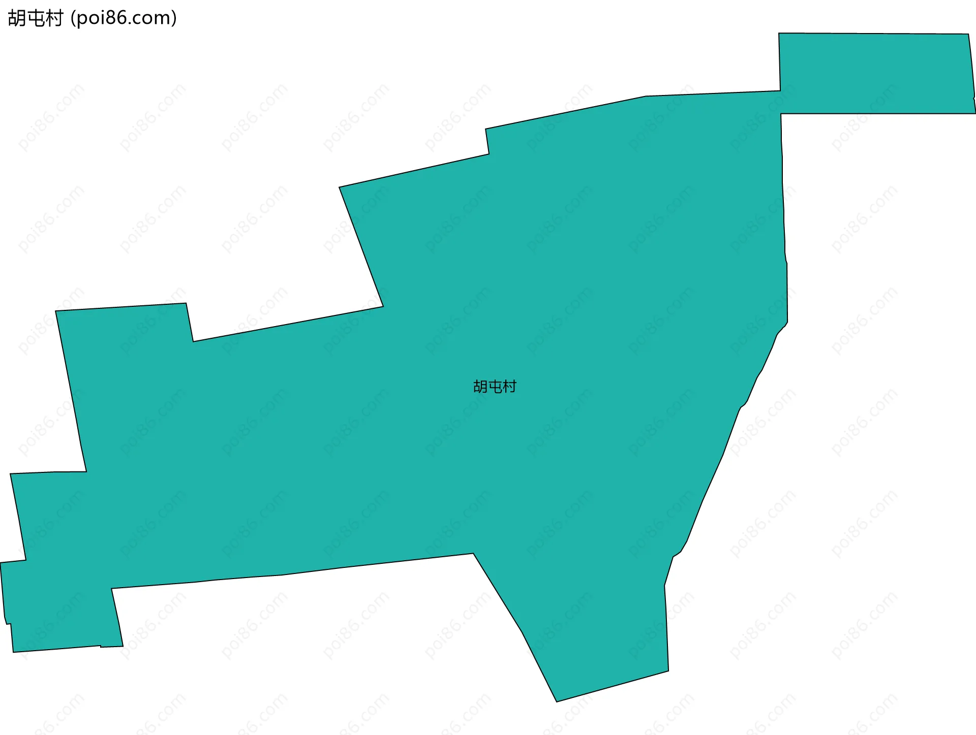 胡屯村边界地图