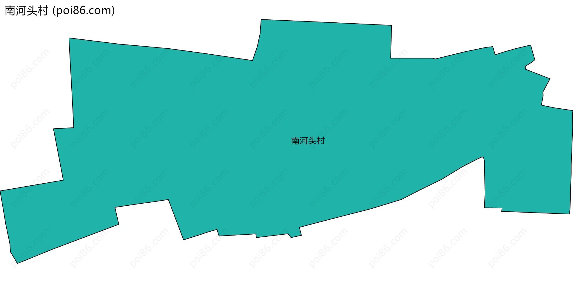 南河头村边界地图