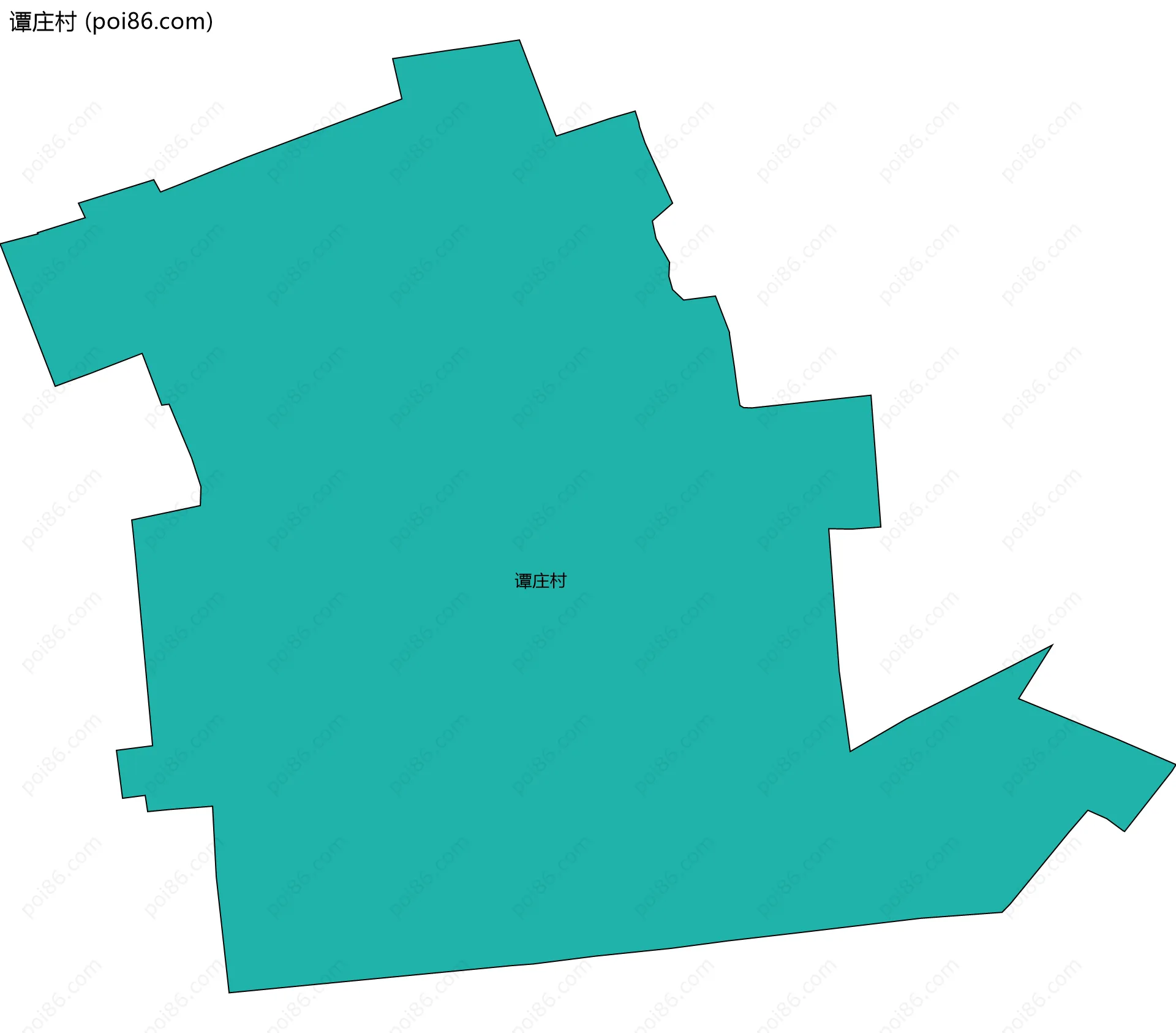 谭庄村边界地图