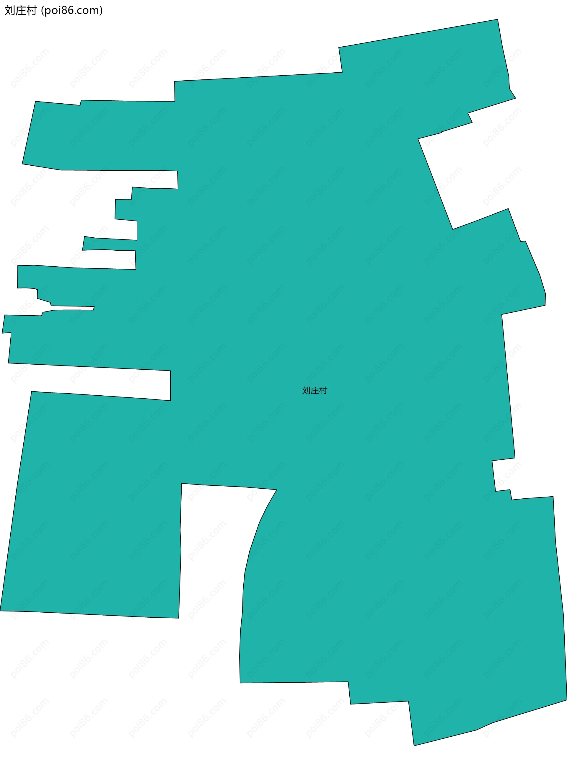 刘庄村边界地图