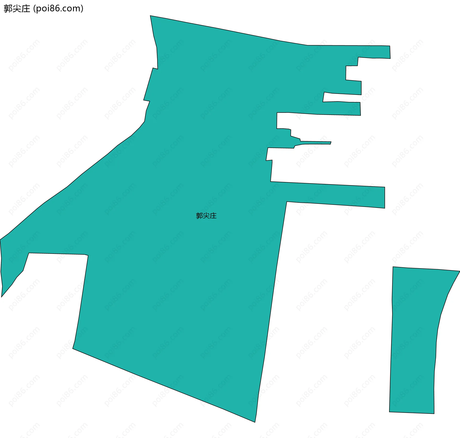 郭尖庄边界地图