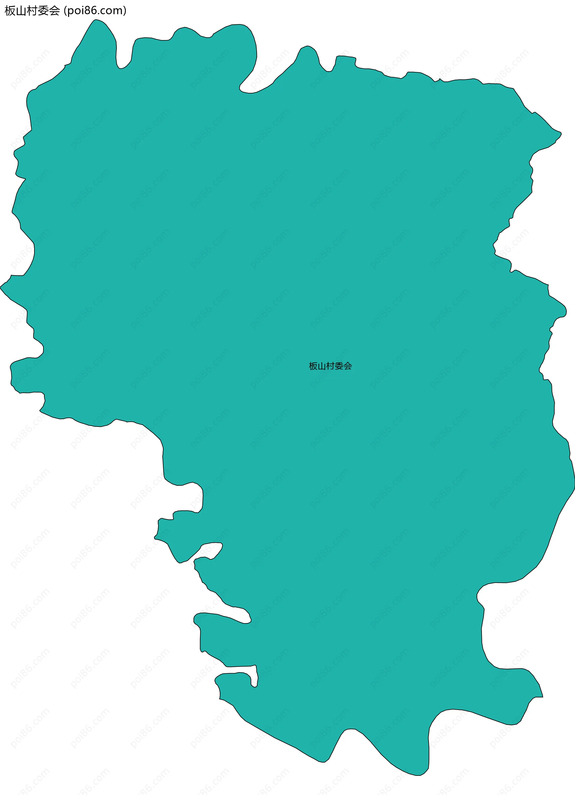 板山村委会边界地图