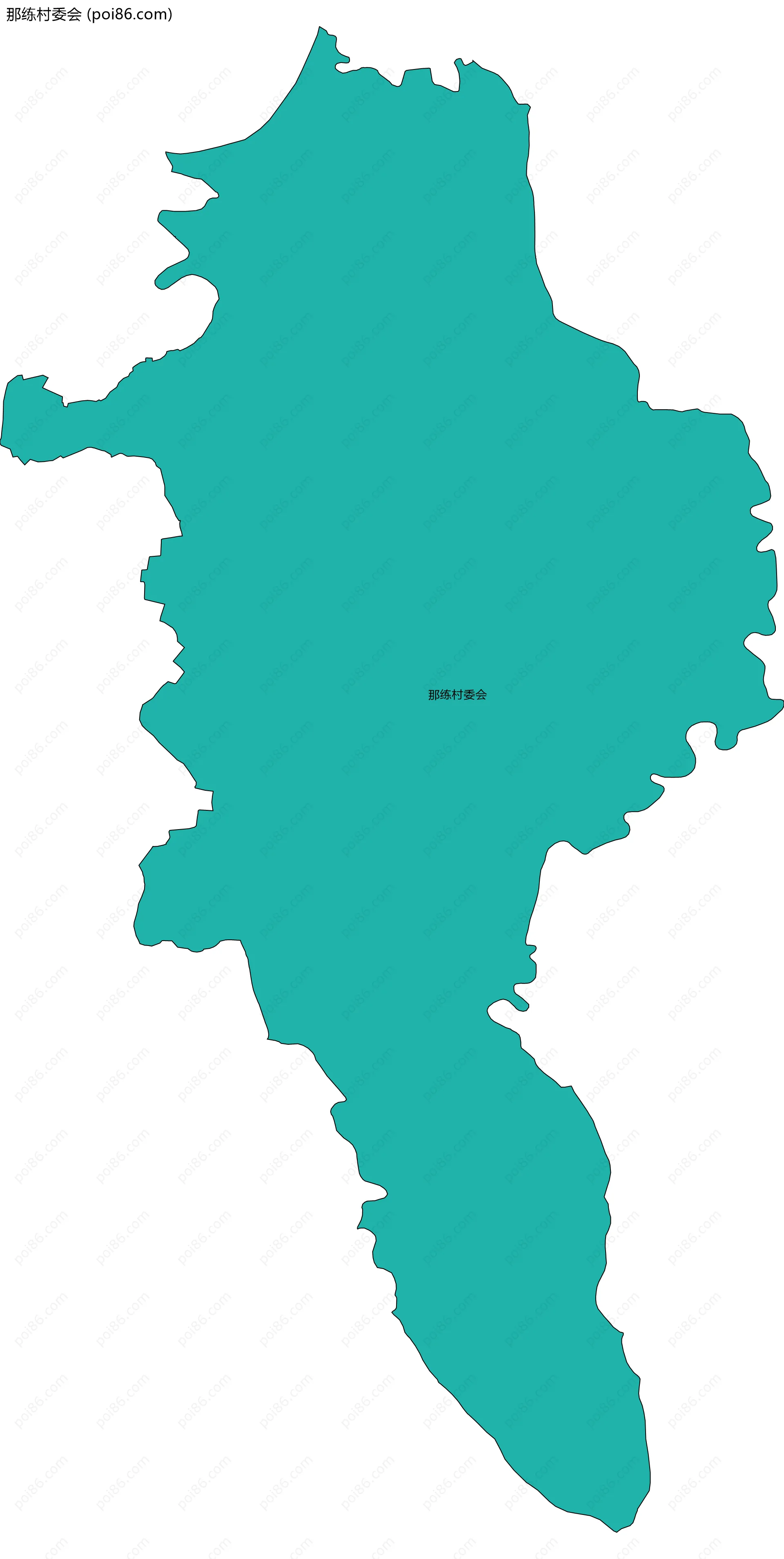 那练村委会边界地图