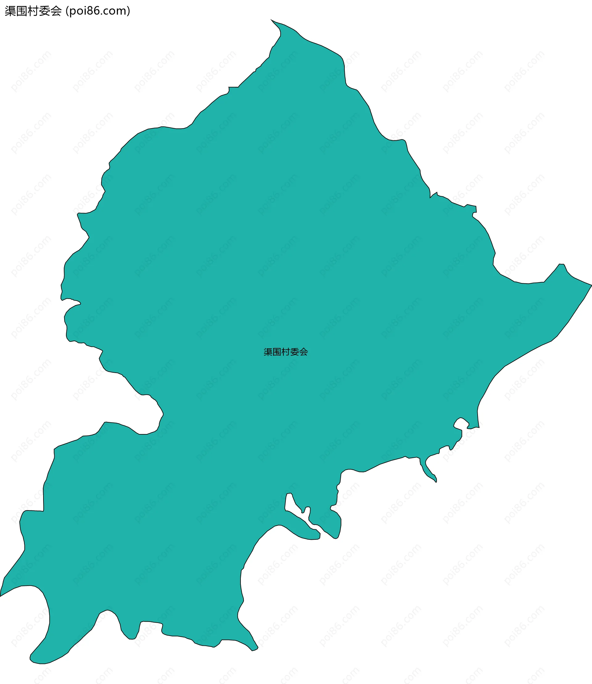 渠围村委会边界地图