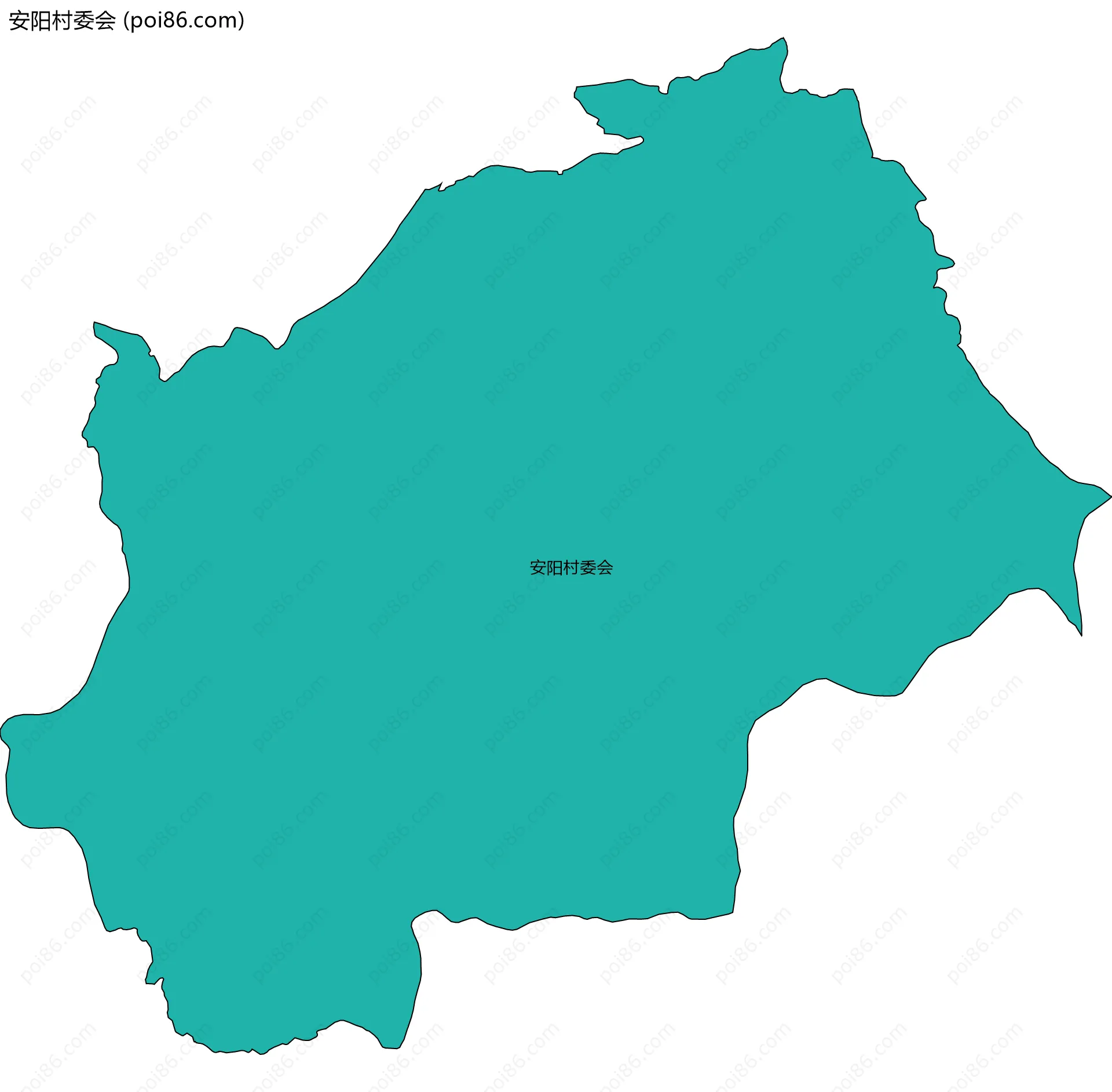 安阳村委会边界地图