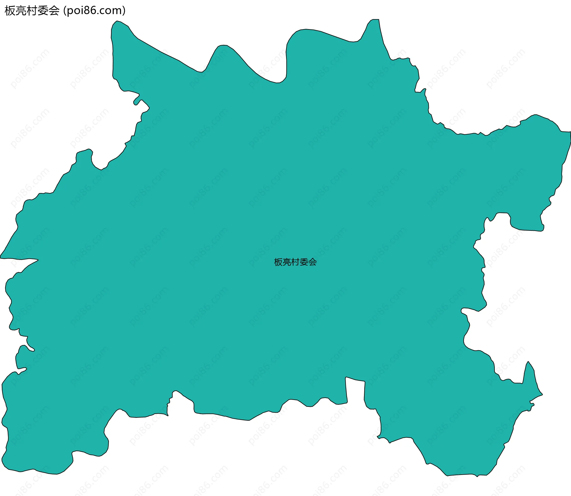 板亮村委会边界地图