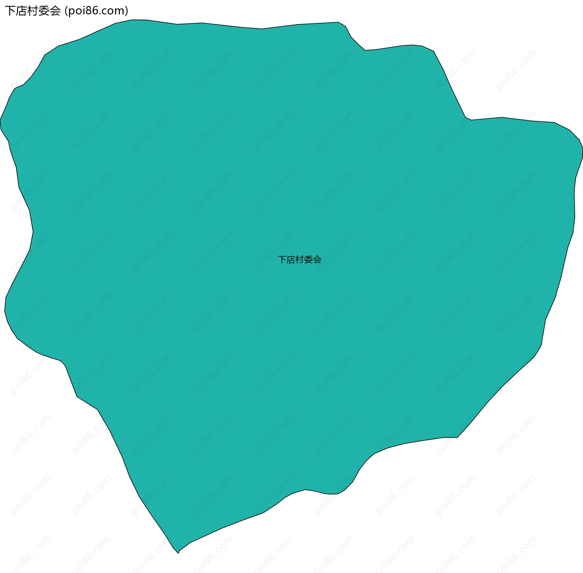 下店村委会边界地图