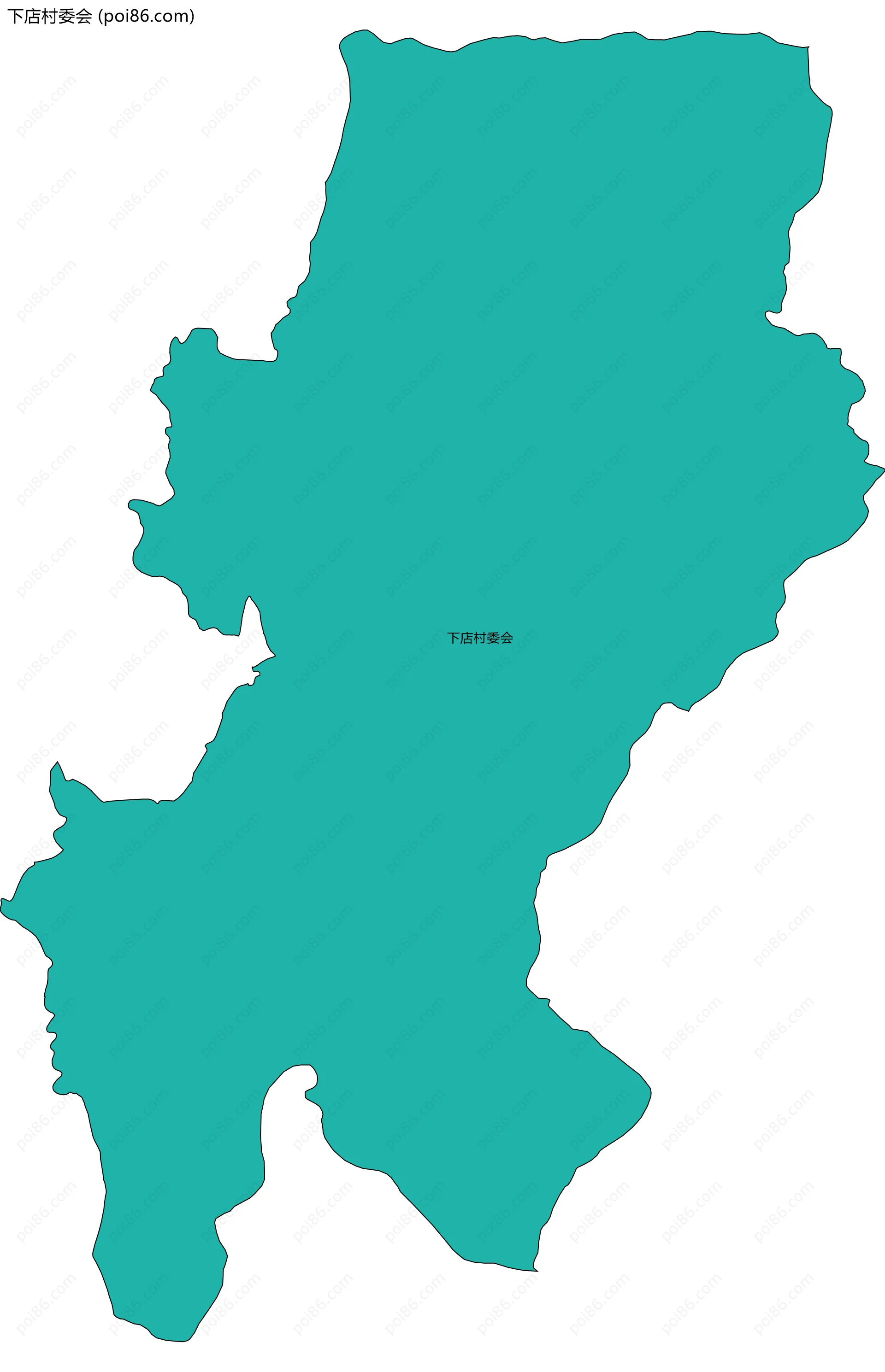 下店村委会边界地图