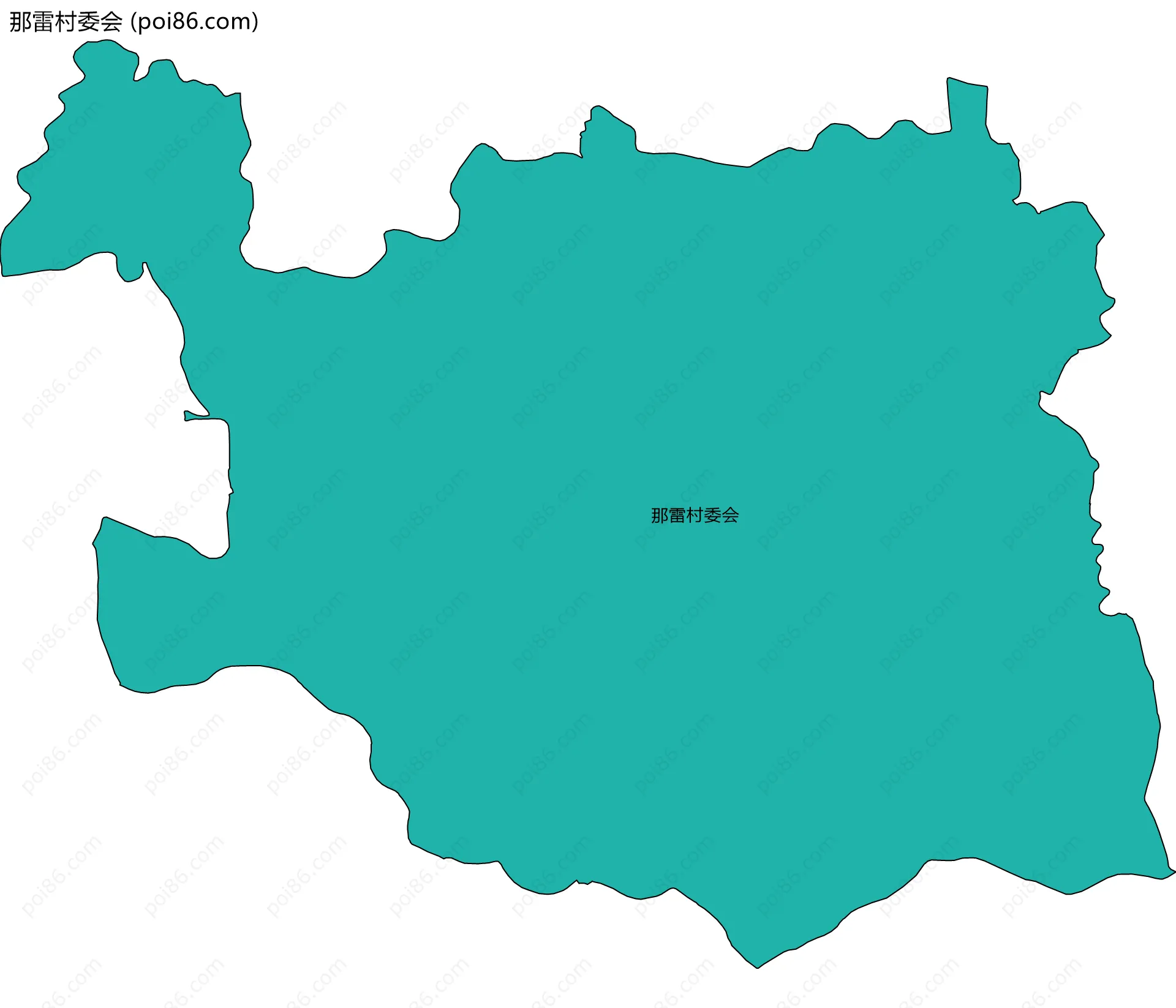 那雷村委会边界地图