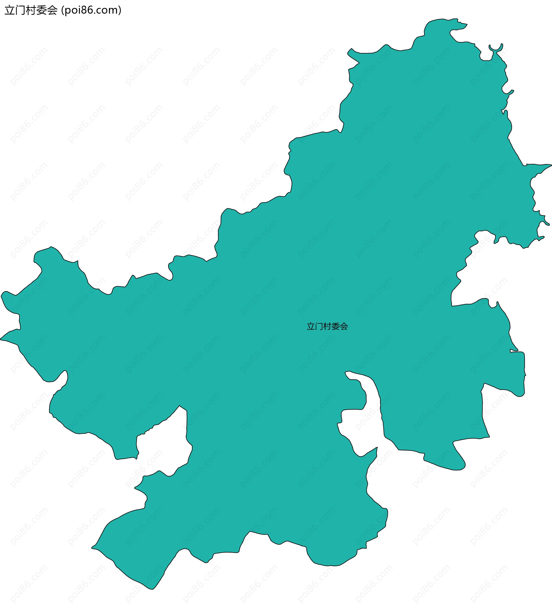 立门村委会边界地图